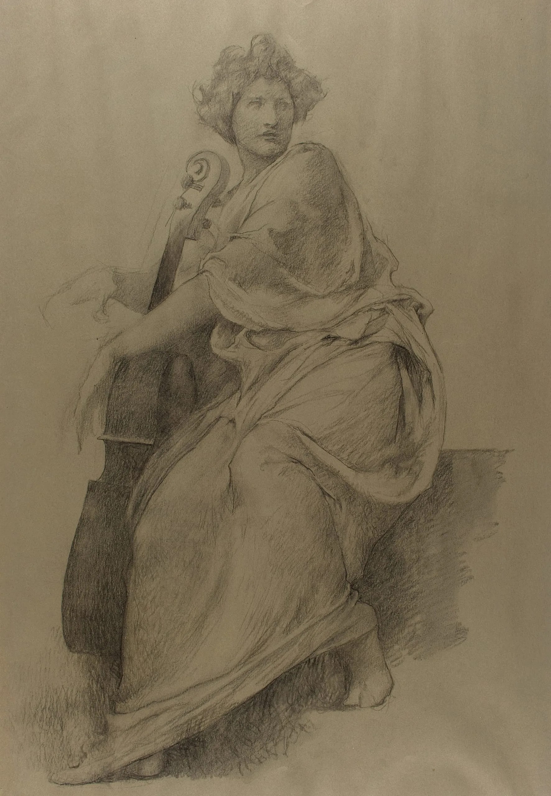 Seated Woman with Cello