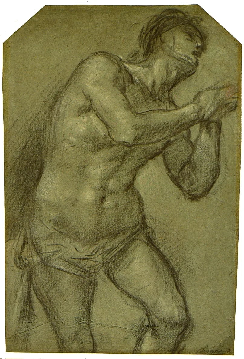 Study of a Supplicant Male Figure