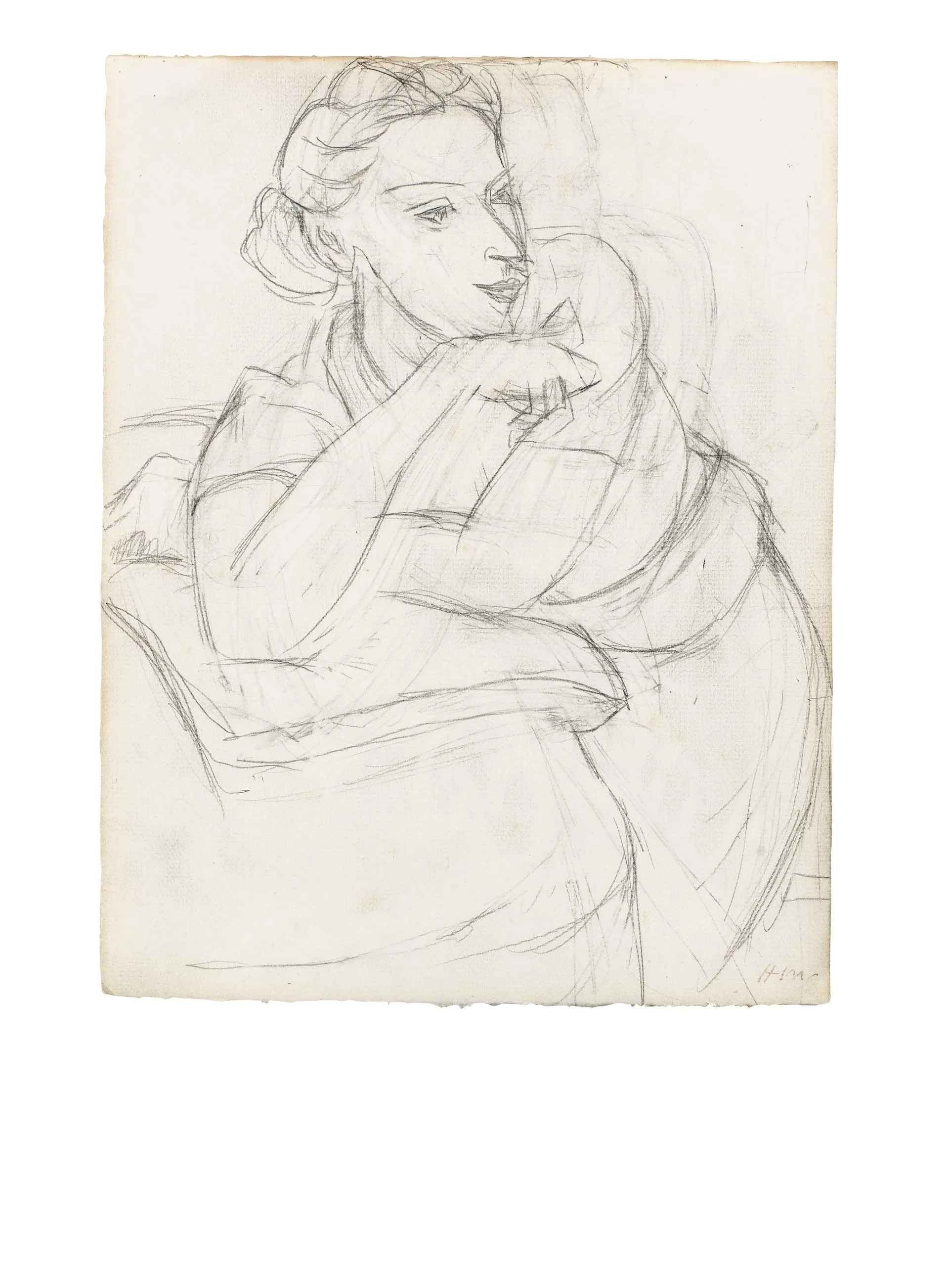 Woman Leaning