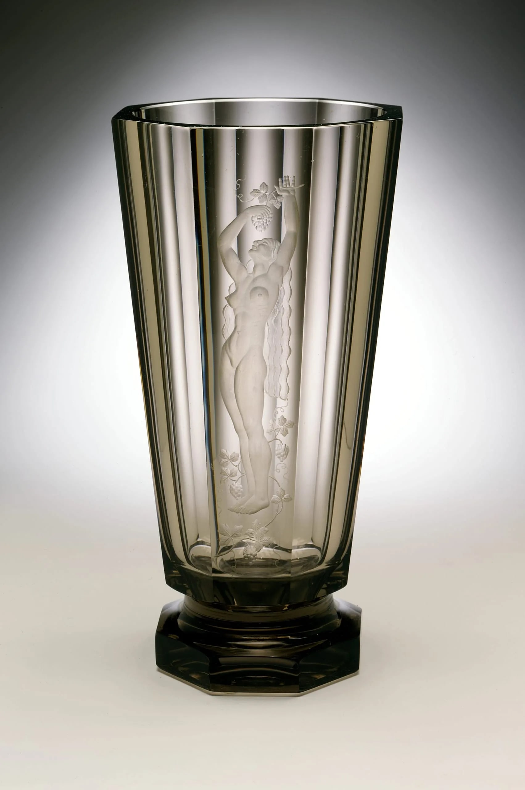 Vessel with Engraving of a Woman