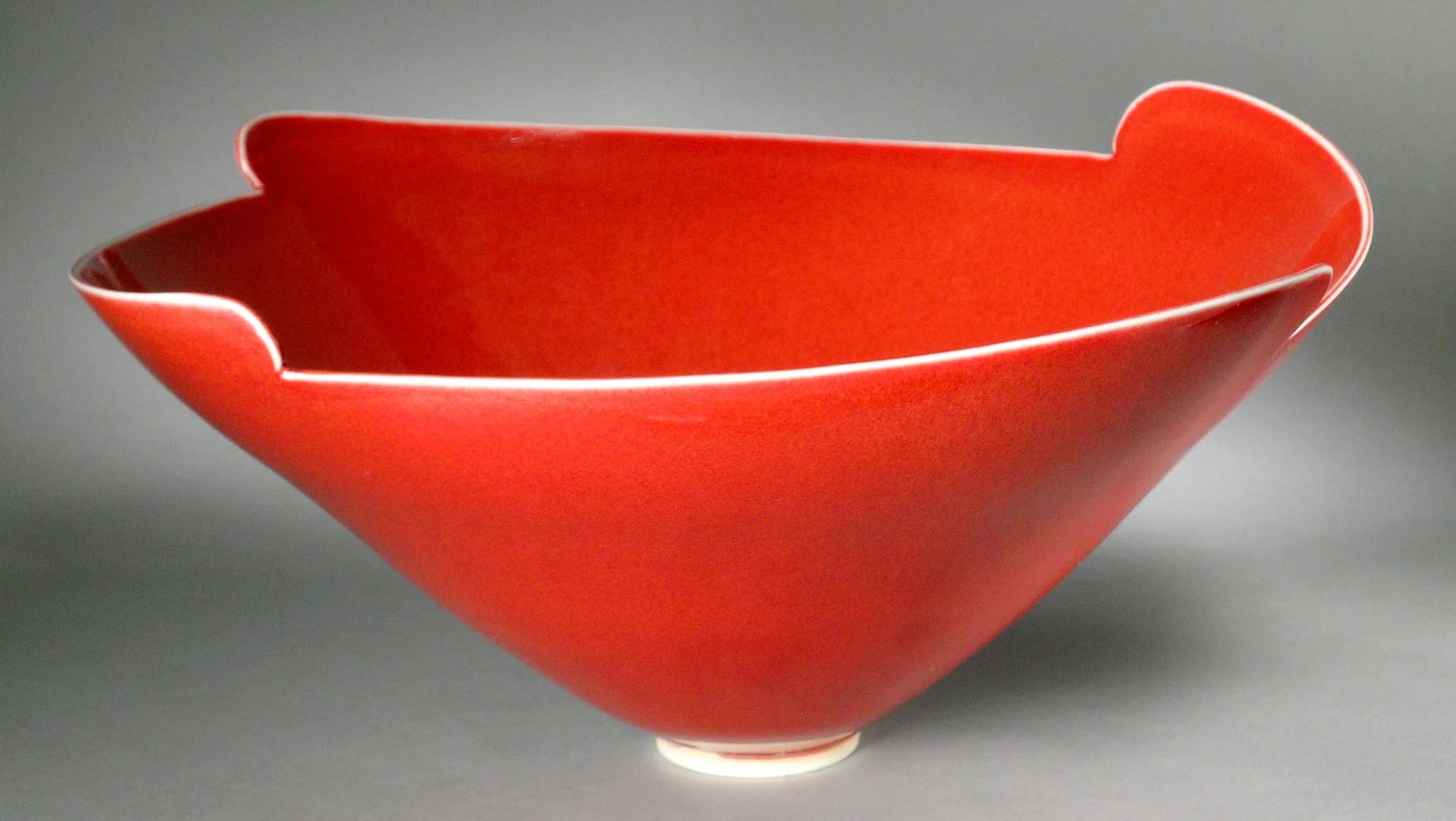 Red Porcelain Bowl