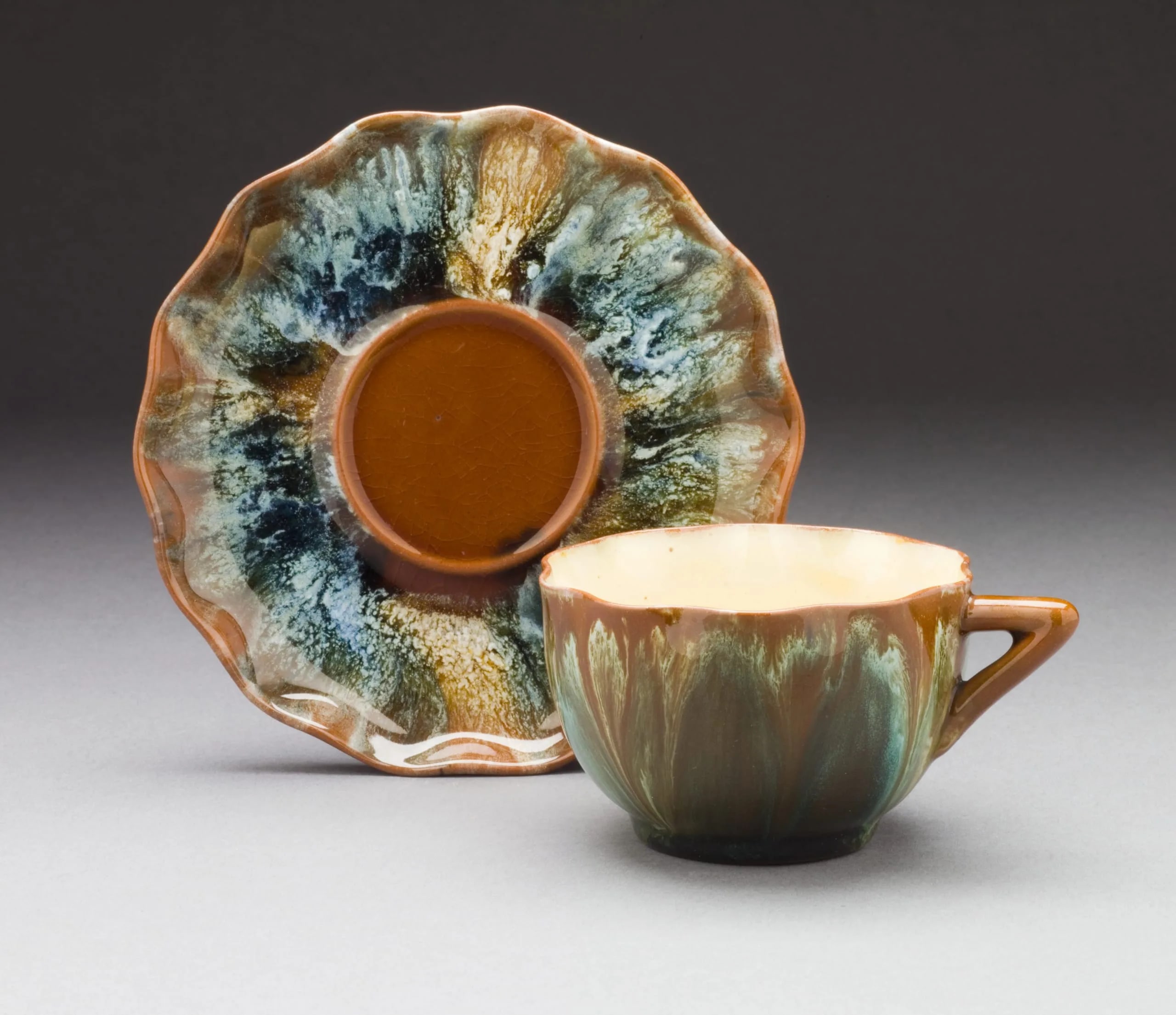 Japanesque Style Cup and Saucer