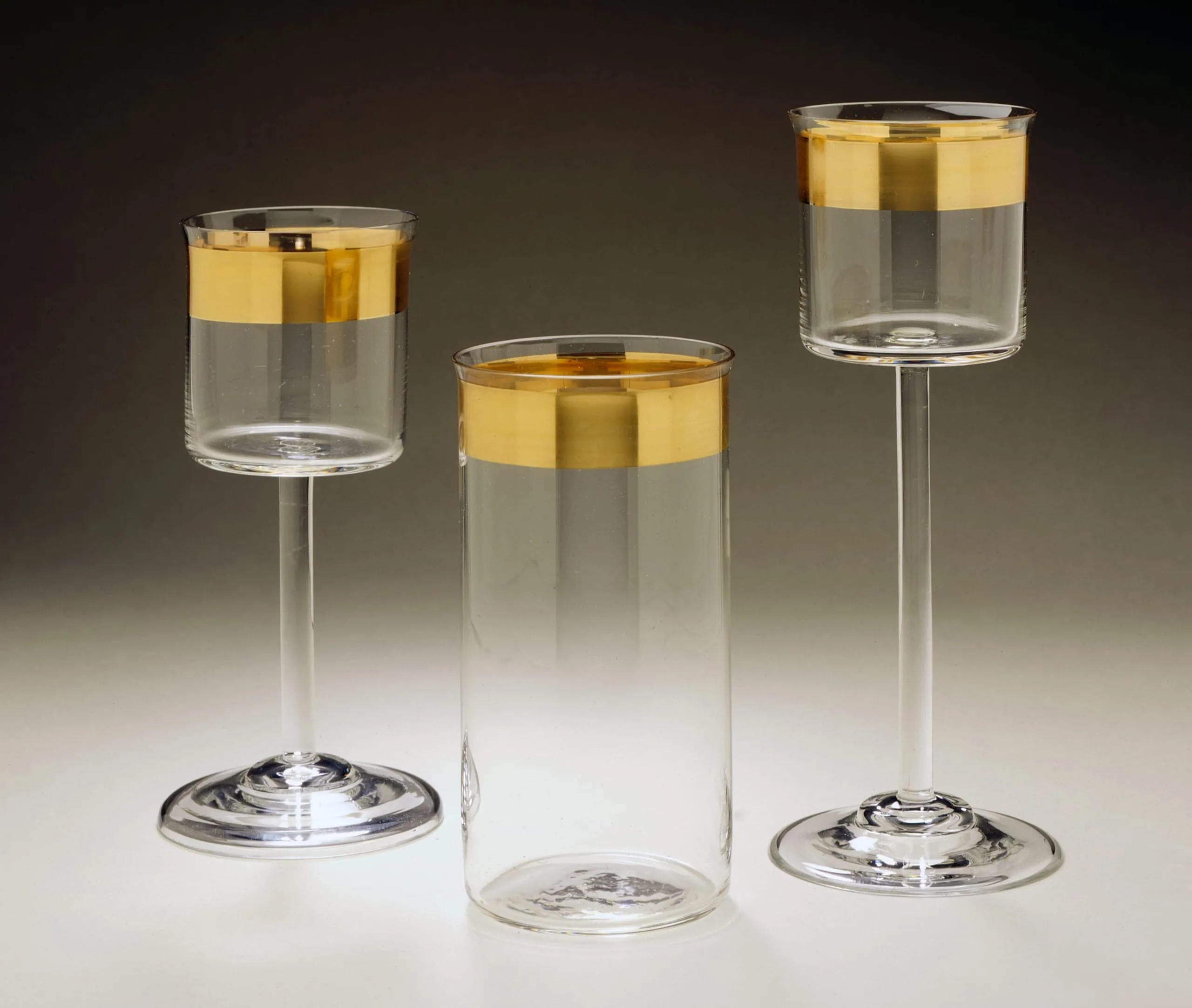 White Wine, Red Wine, and Water or Beer Glass, for the Wertheim Department Store, Berlin