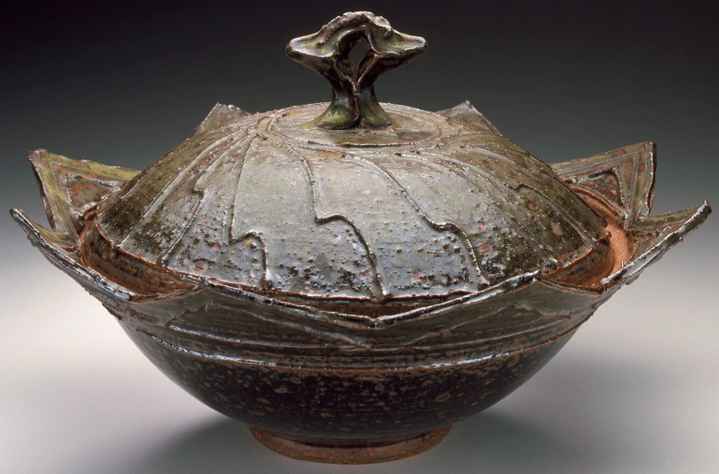 Green Covered Bowl
