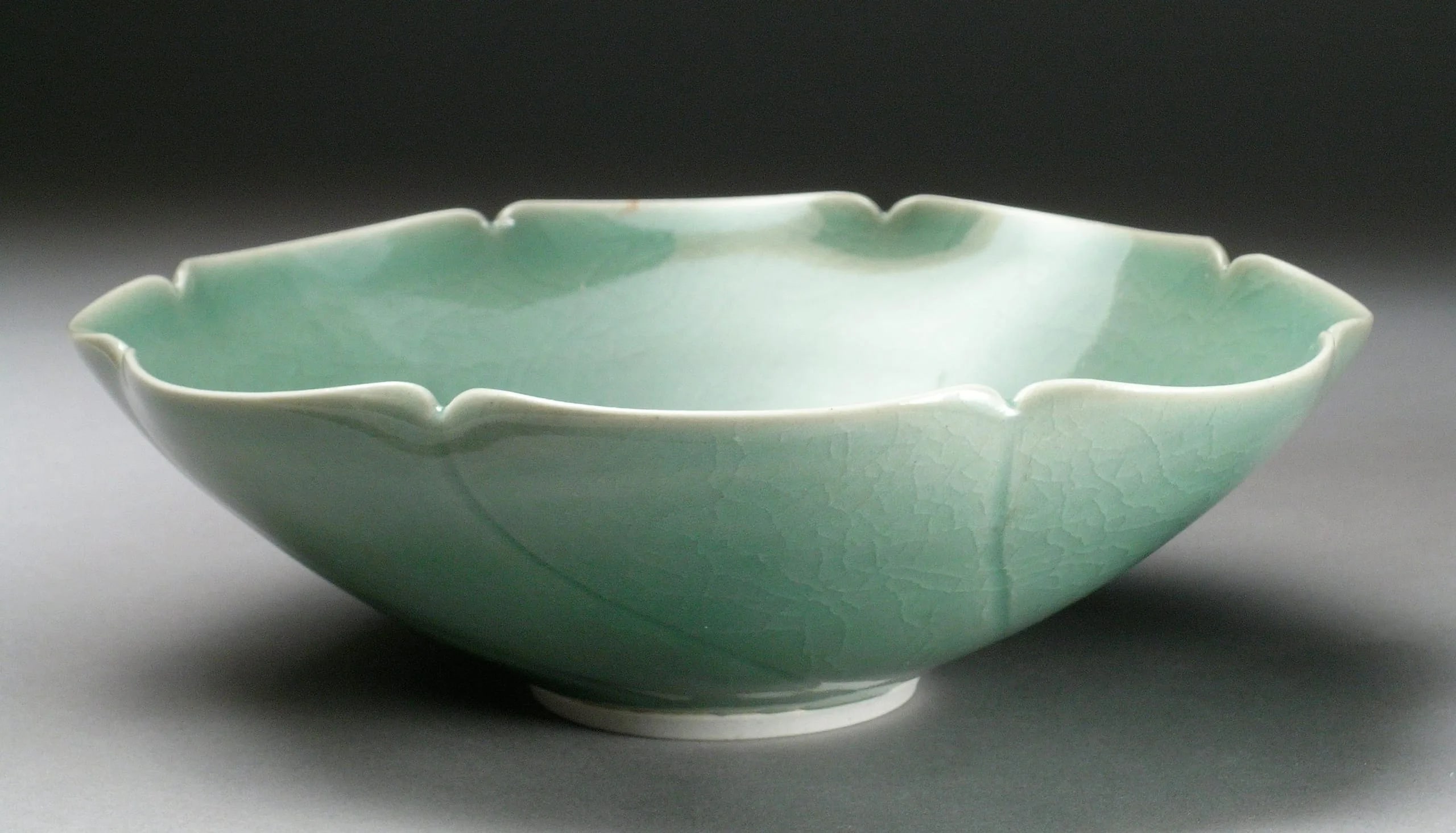 Celadon Lobed Bowl