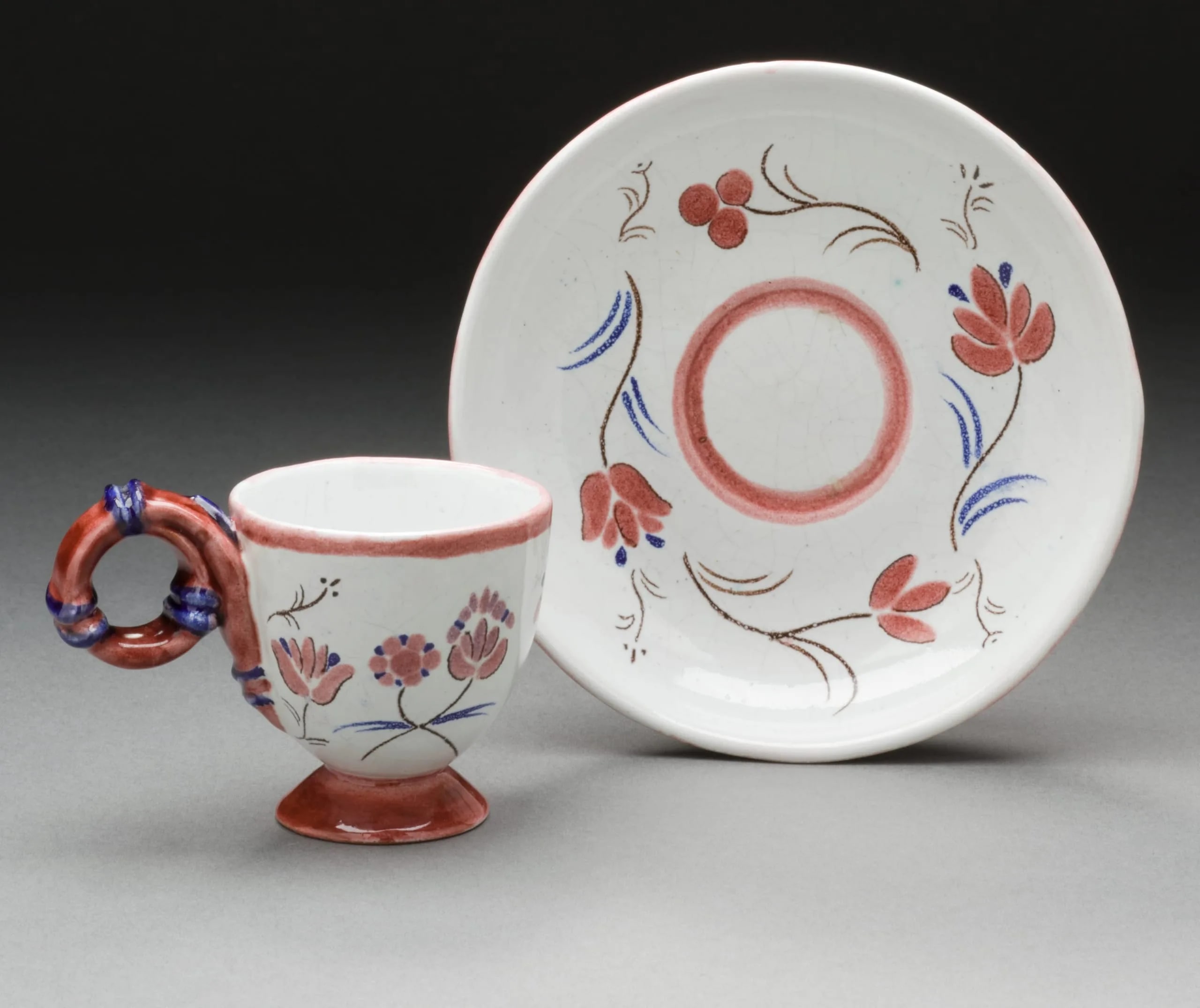 Floral Cup and Saucer