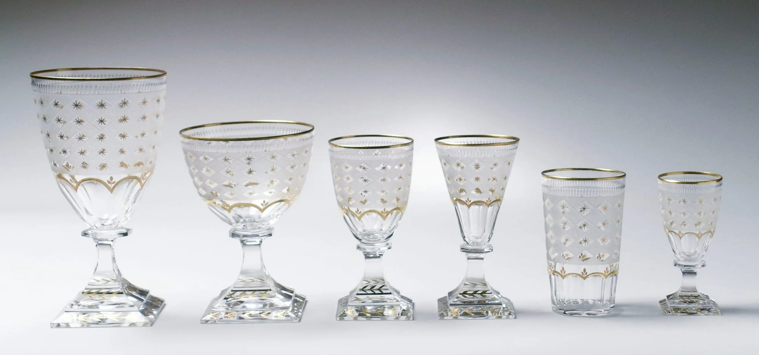 Glass Stemware (Six Pieces)