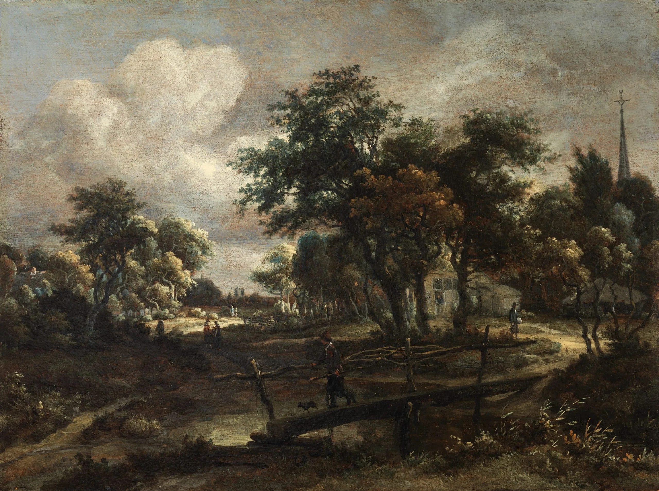 Landscape with a Footbridge