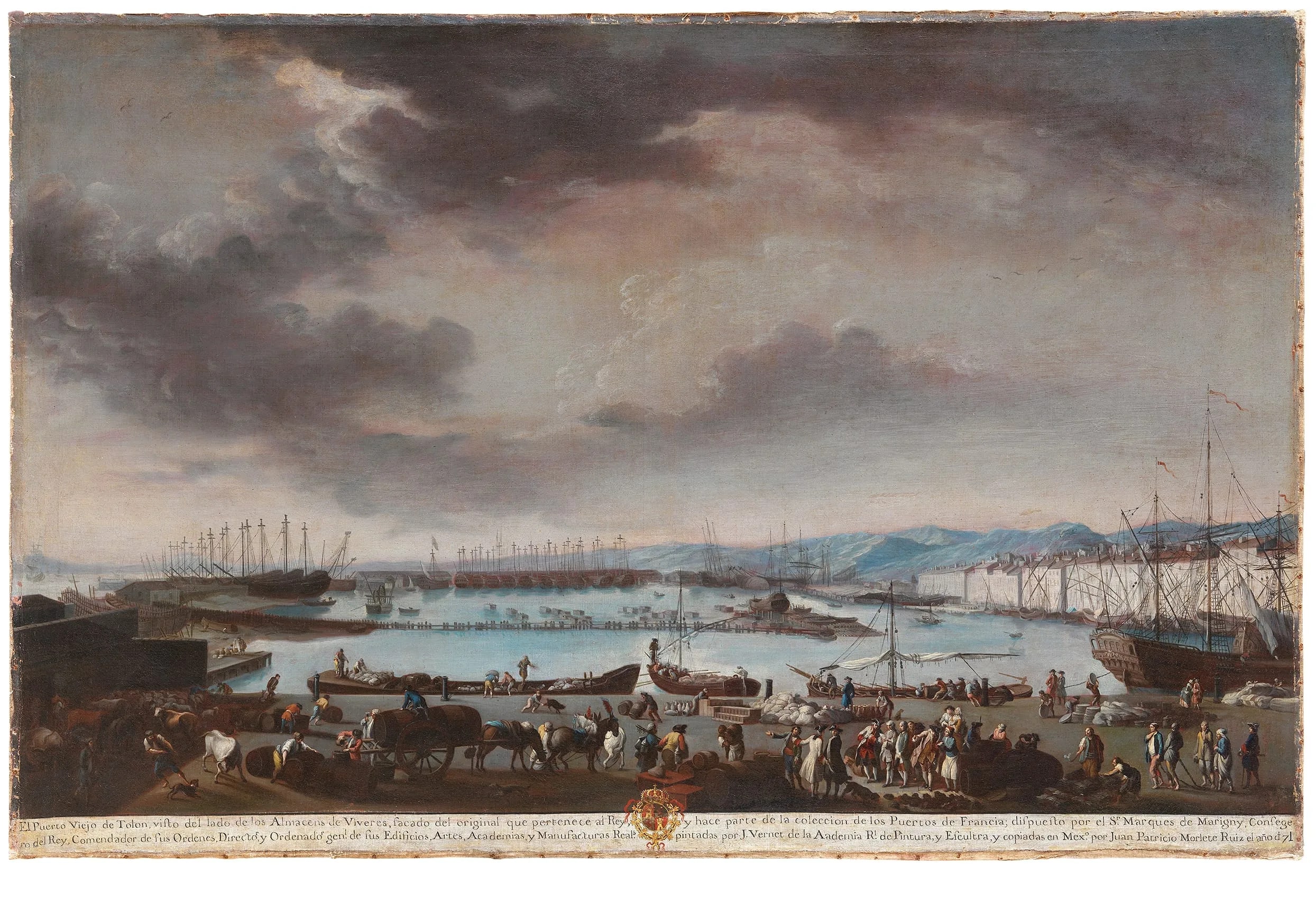 View of the Old Port of Toulon (From the series Ports of France)  (Vista del puerto viejo de Tolón [De la serie Puertos de Francia])