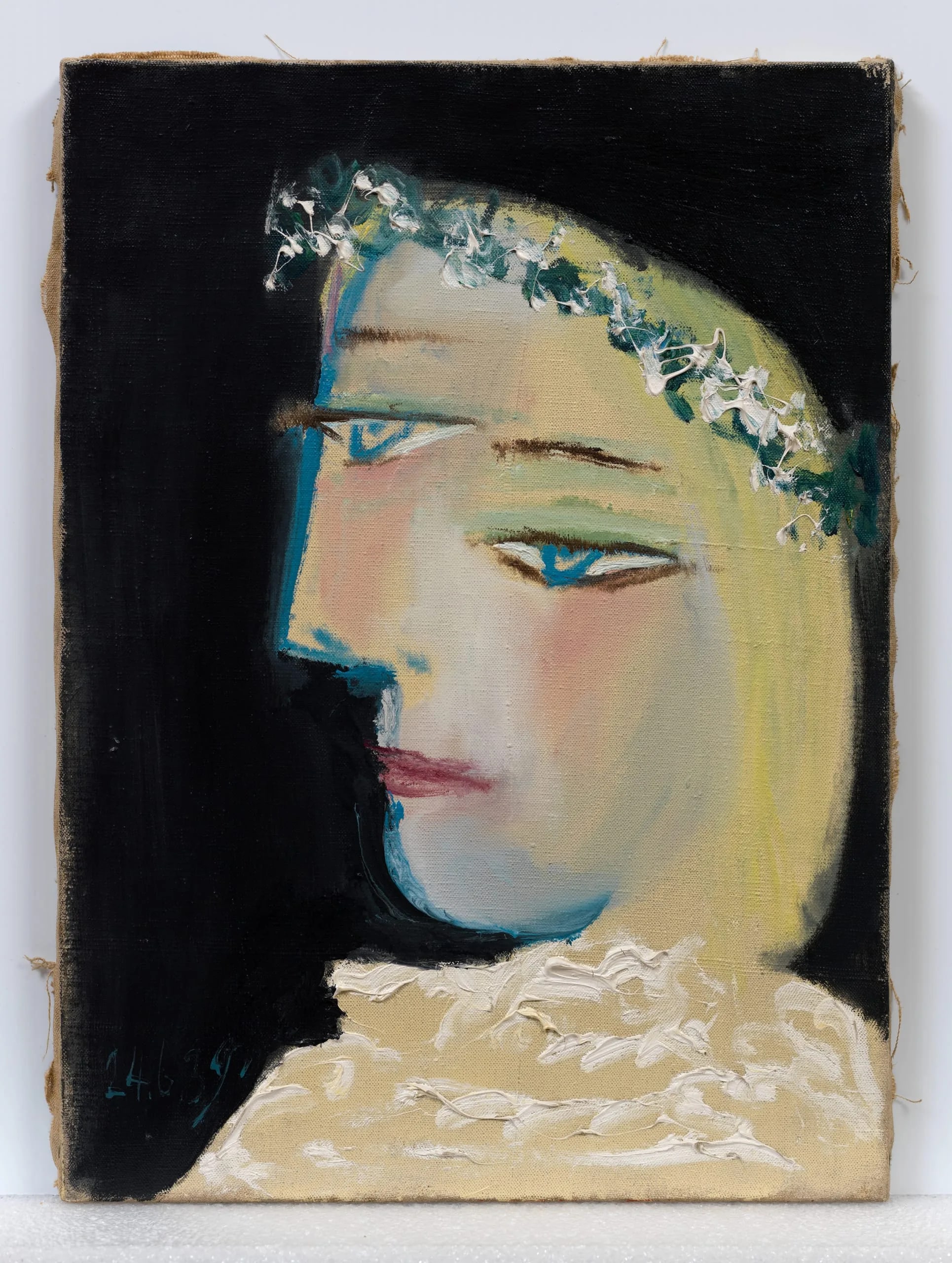 Woman Crowned with Flowers