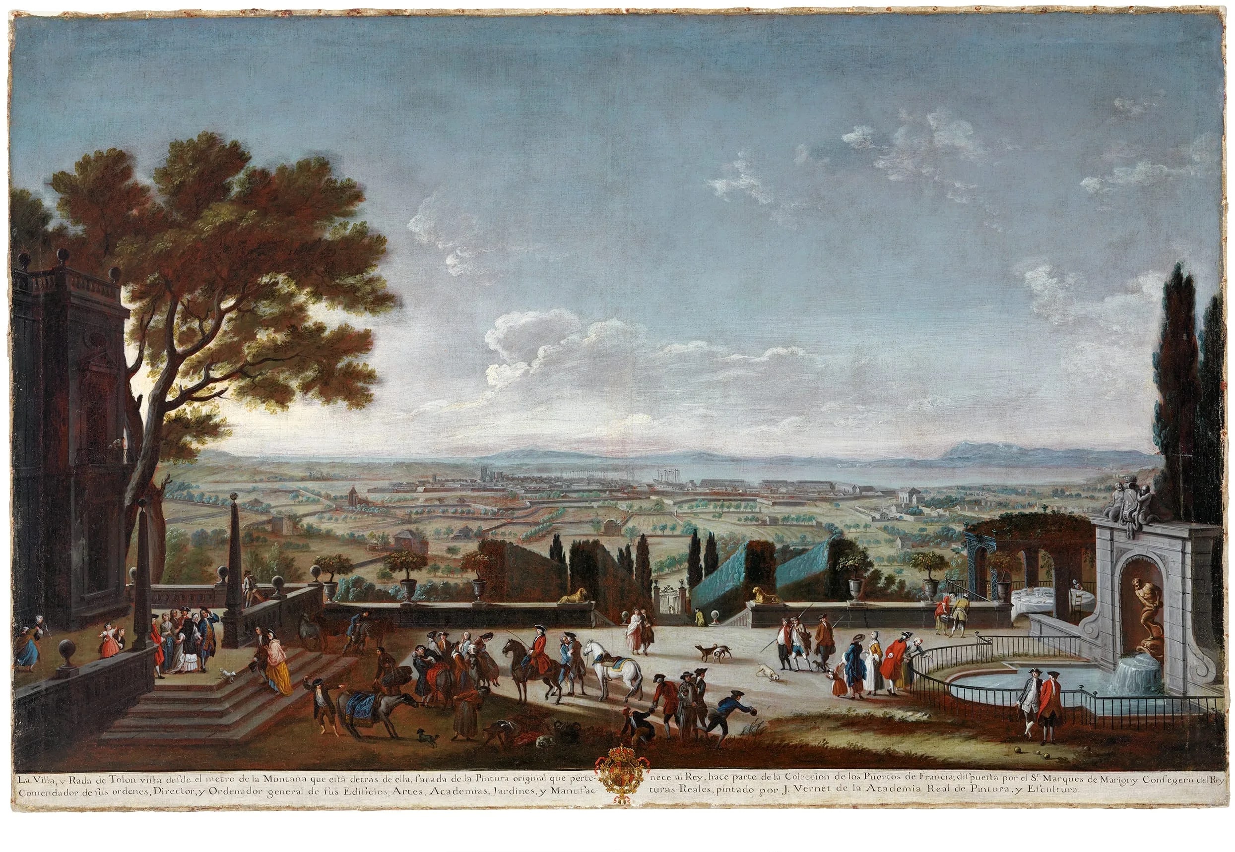 View of the City and Harbor of Toulon (From the series Ports of France) (Vista de la villa y rada de Tolón [De la serie Puertos de Francia])