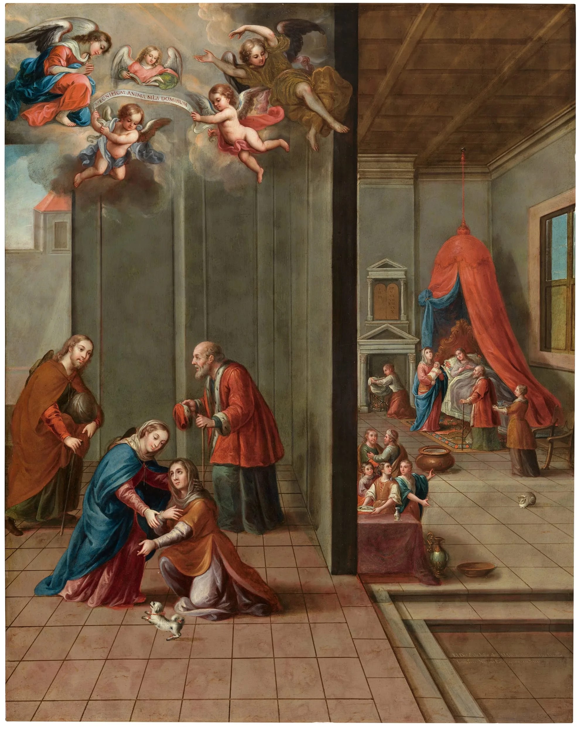 The Visitation and the Birth of Saint John the Baptist (La visitación y el nacimiento de san Juan Bautista)