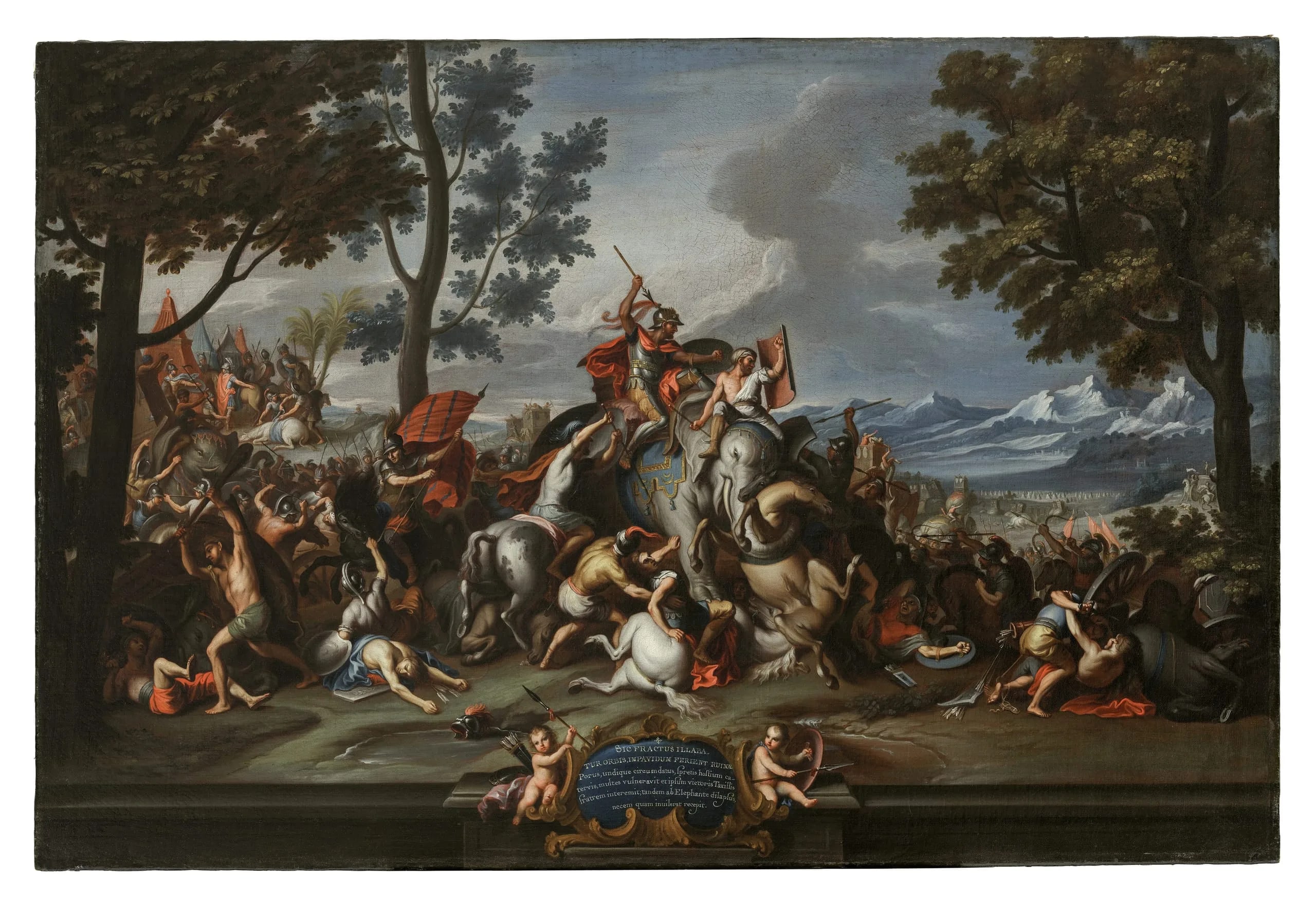 Porus in Battle (La batalla de Poro)