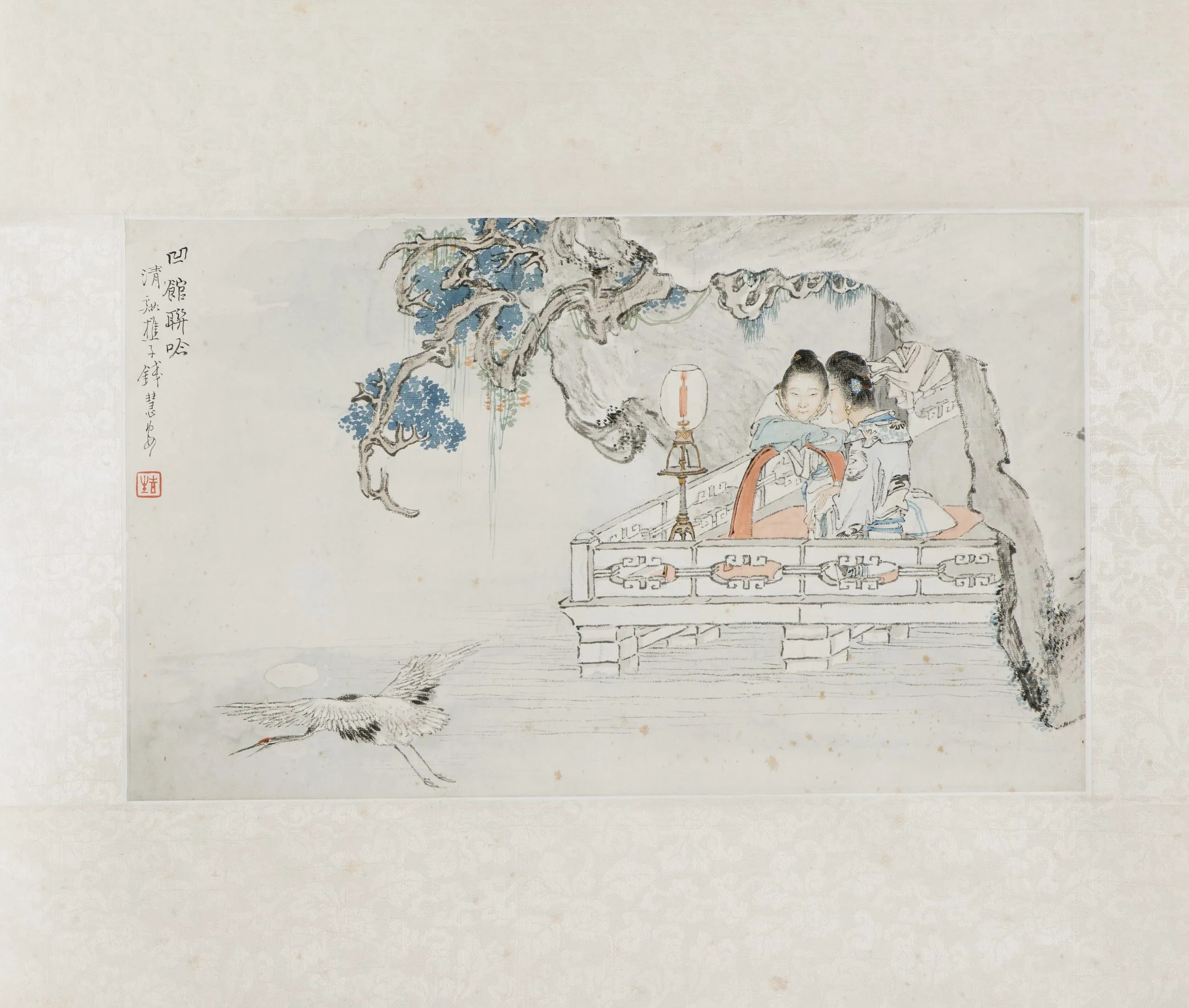 Two Figures on a Balcony