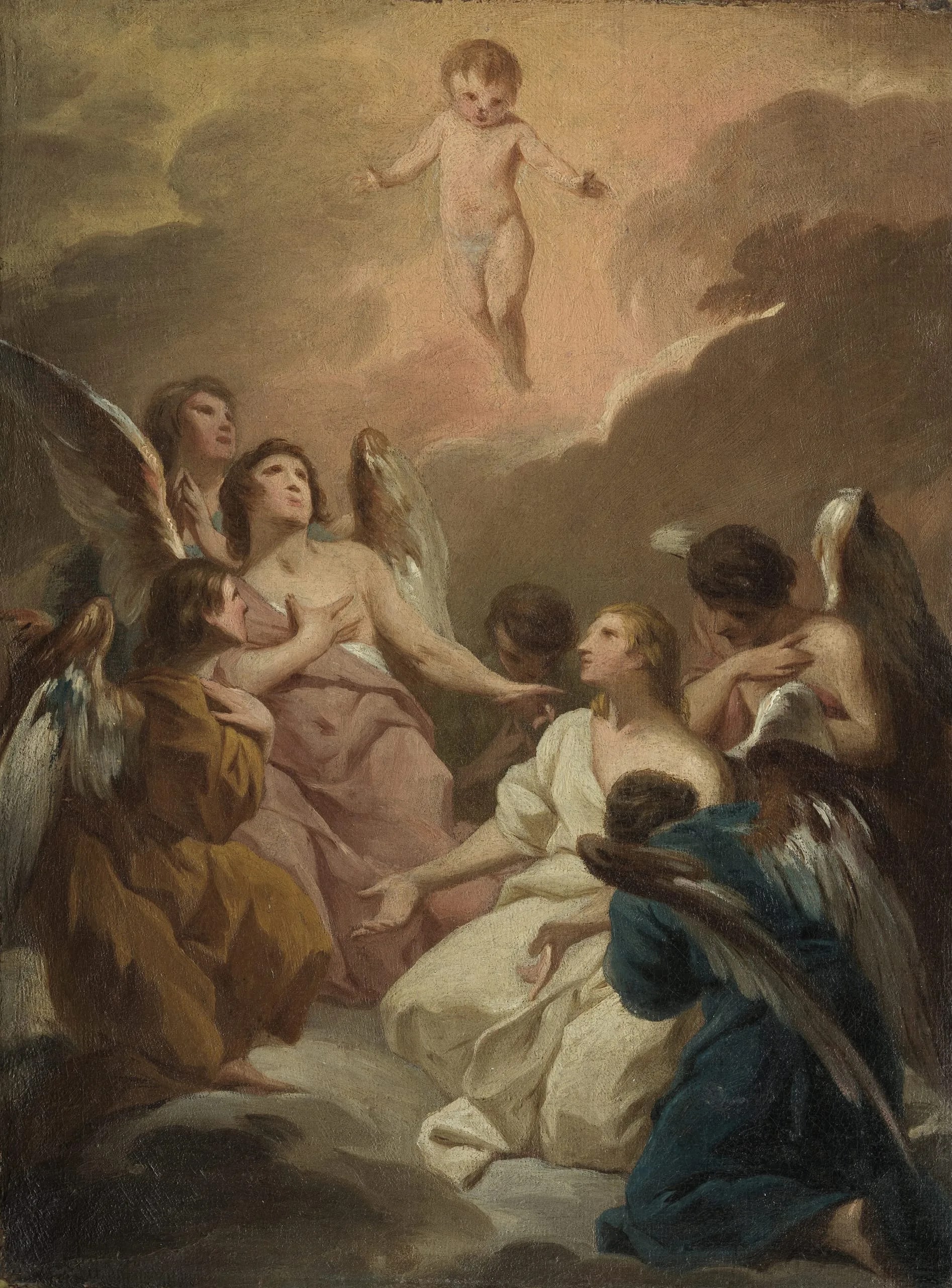 Seven Angels Adoring the Christ Child