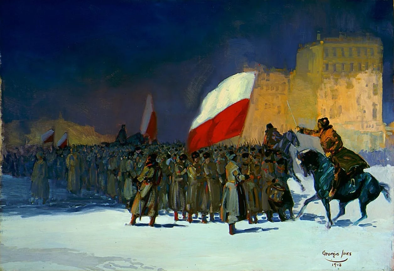 Czechoslovakian Army Entering Vladivostok, Siberia, in 1918