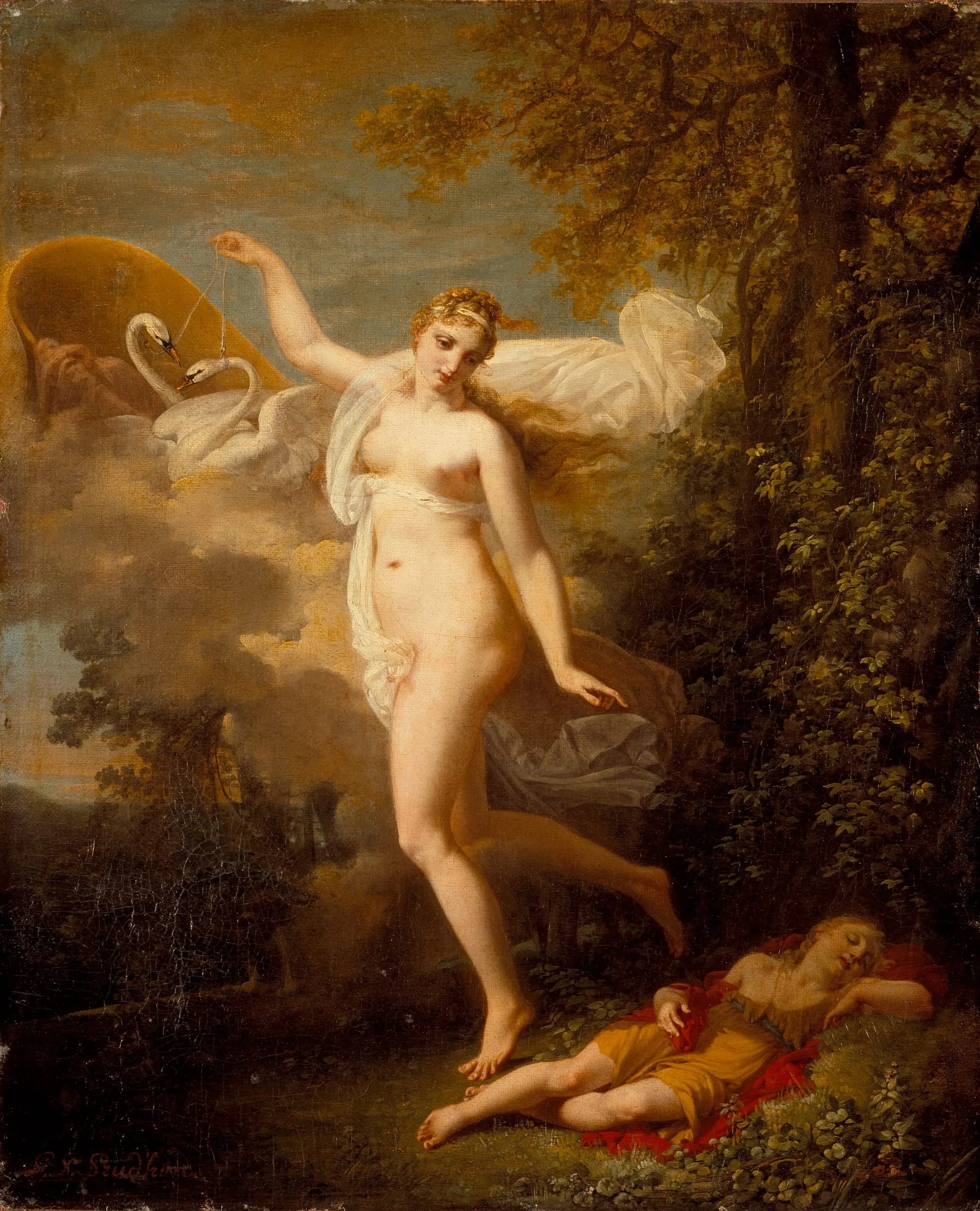 Venus and a Sleeping Cupid