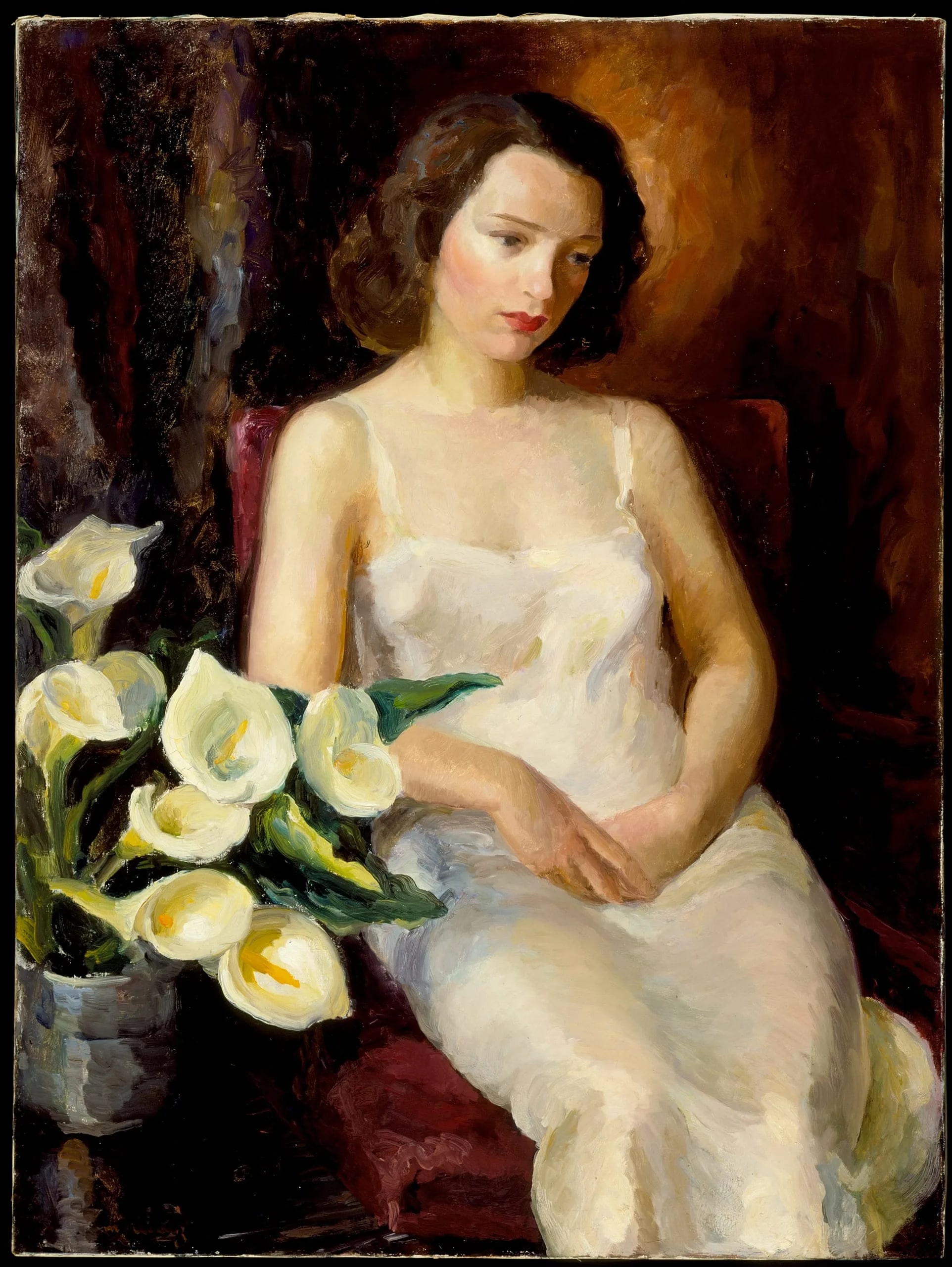 Arabella with Calla Lillies