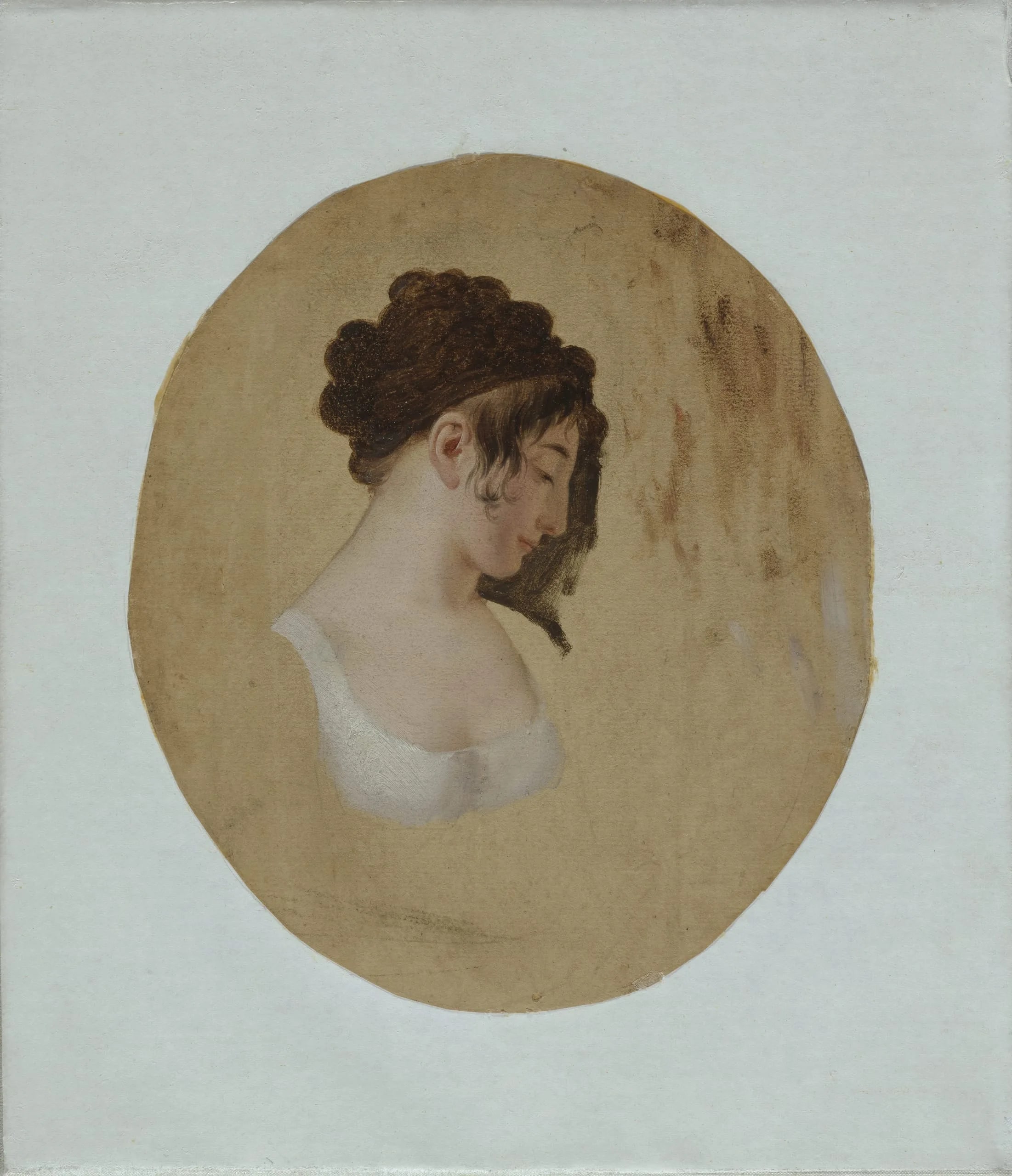 Profile of a Young Woman's Head