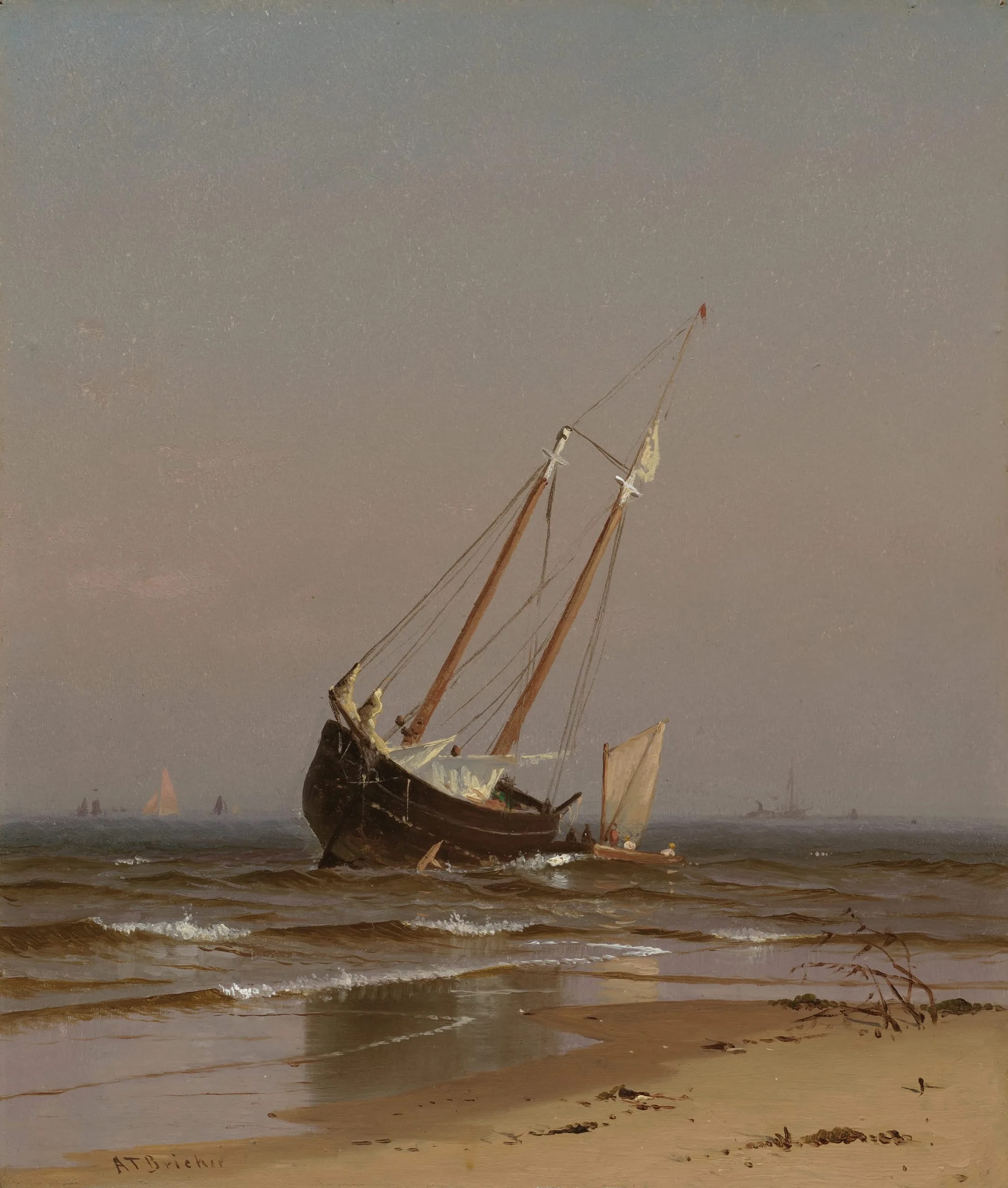 Seascape, Beached Boat (Ashore on Salisbury Beach)