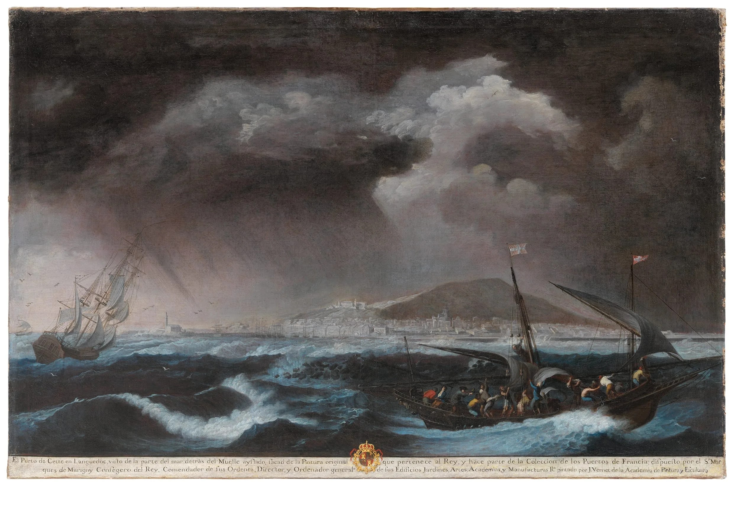 View of the Port of Sète (From the series Ports of France) (Vista del puerto de Sète [De la serie Puertos de Francia])