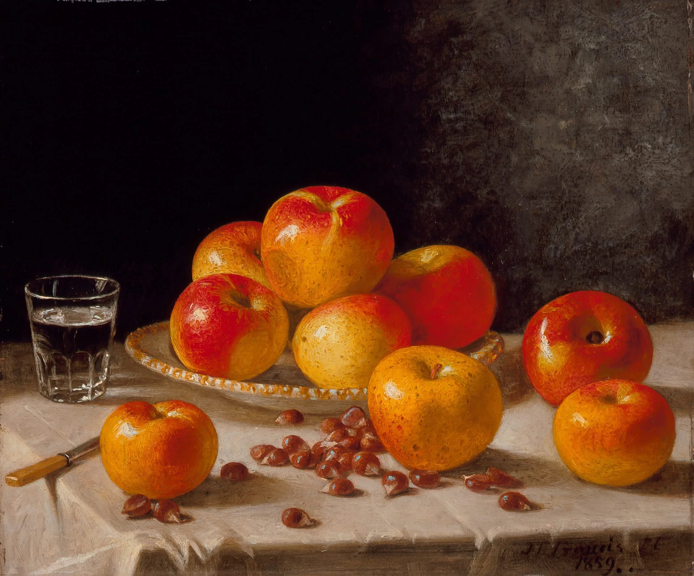 Still Life, Apples and Chestnuts