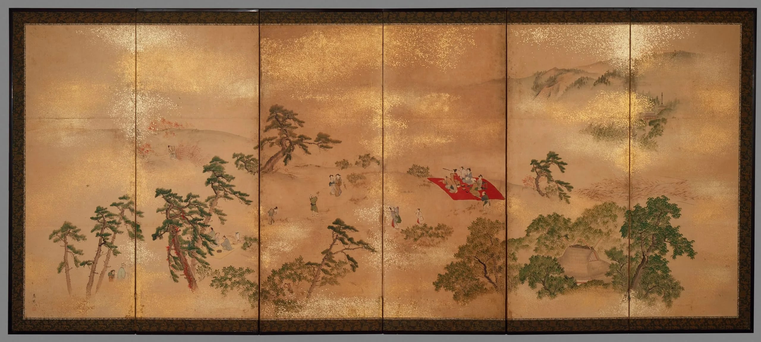 Tea Picking at Uji; Tea Party at Yoshida