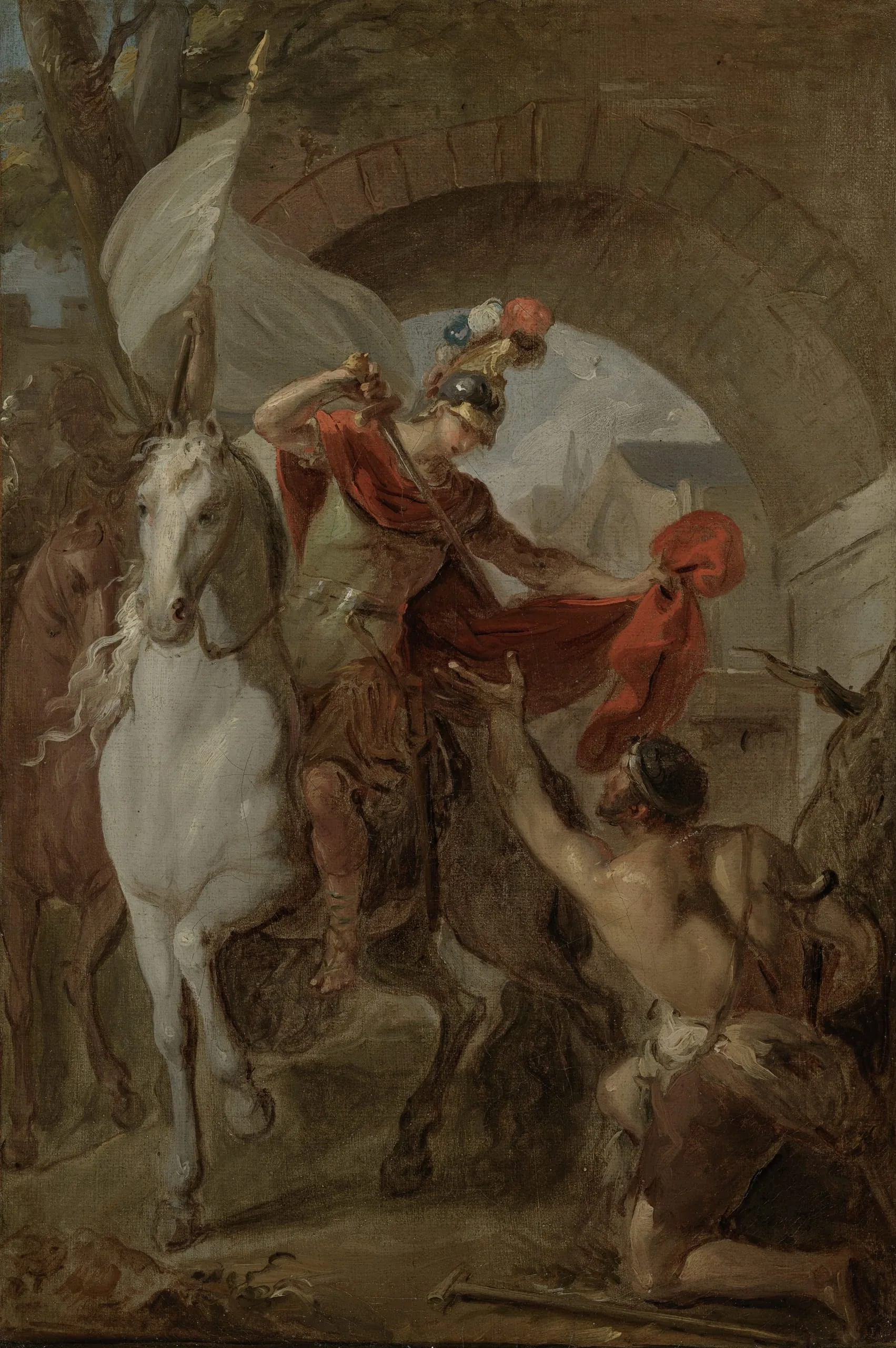 Saint Martin Sharing his Coat with a Beggar