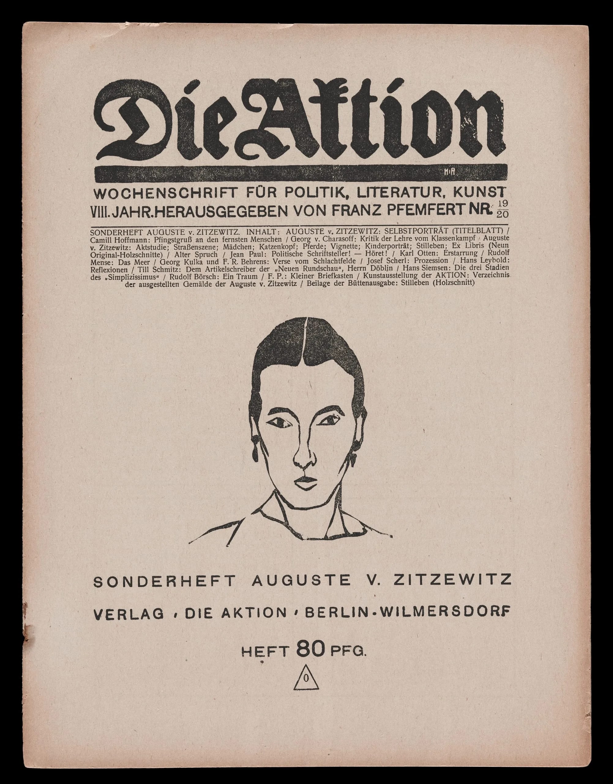 Die Aktion 8, no. 19/20 (18 Mai) (1918)