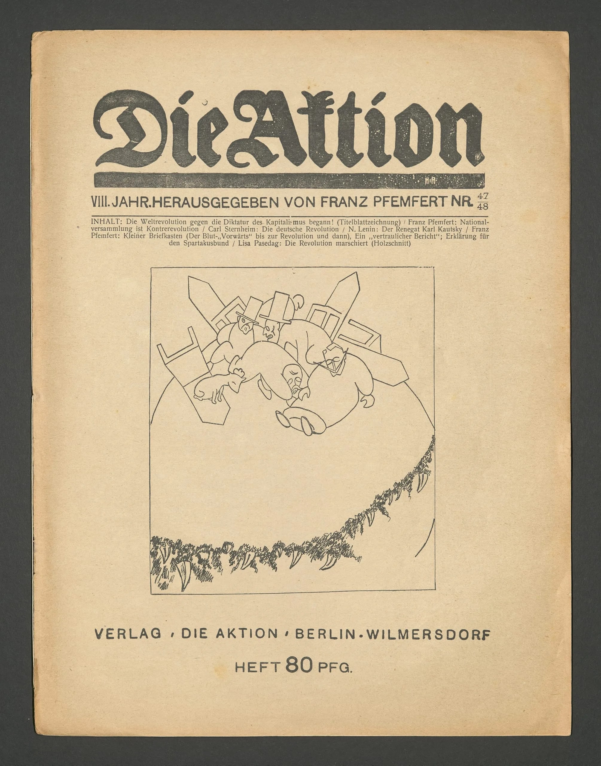 Die Aktion 8, no. 47/48 (30 November 1918)