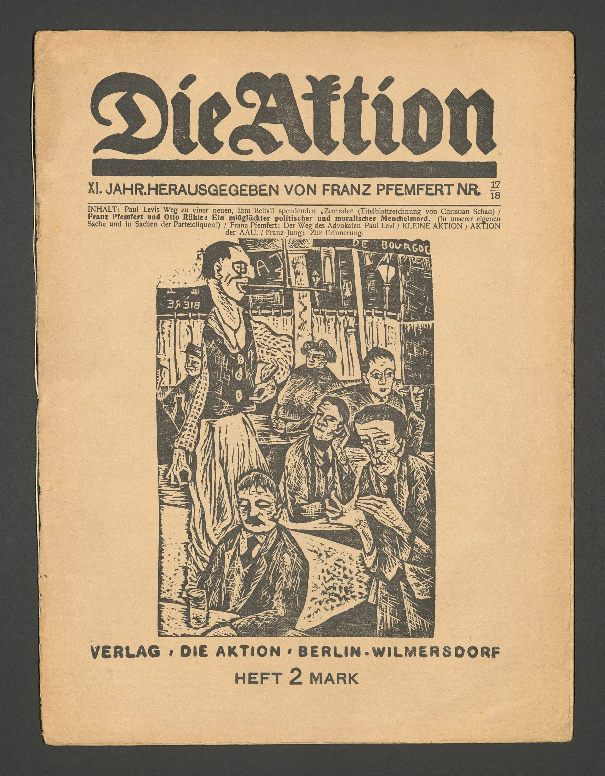 Die Aktion Jg. 11, Nr. 17/18 (30 April 1921)