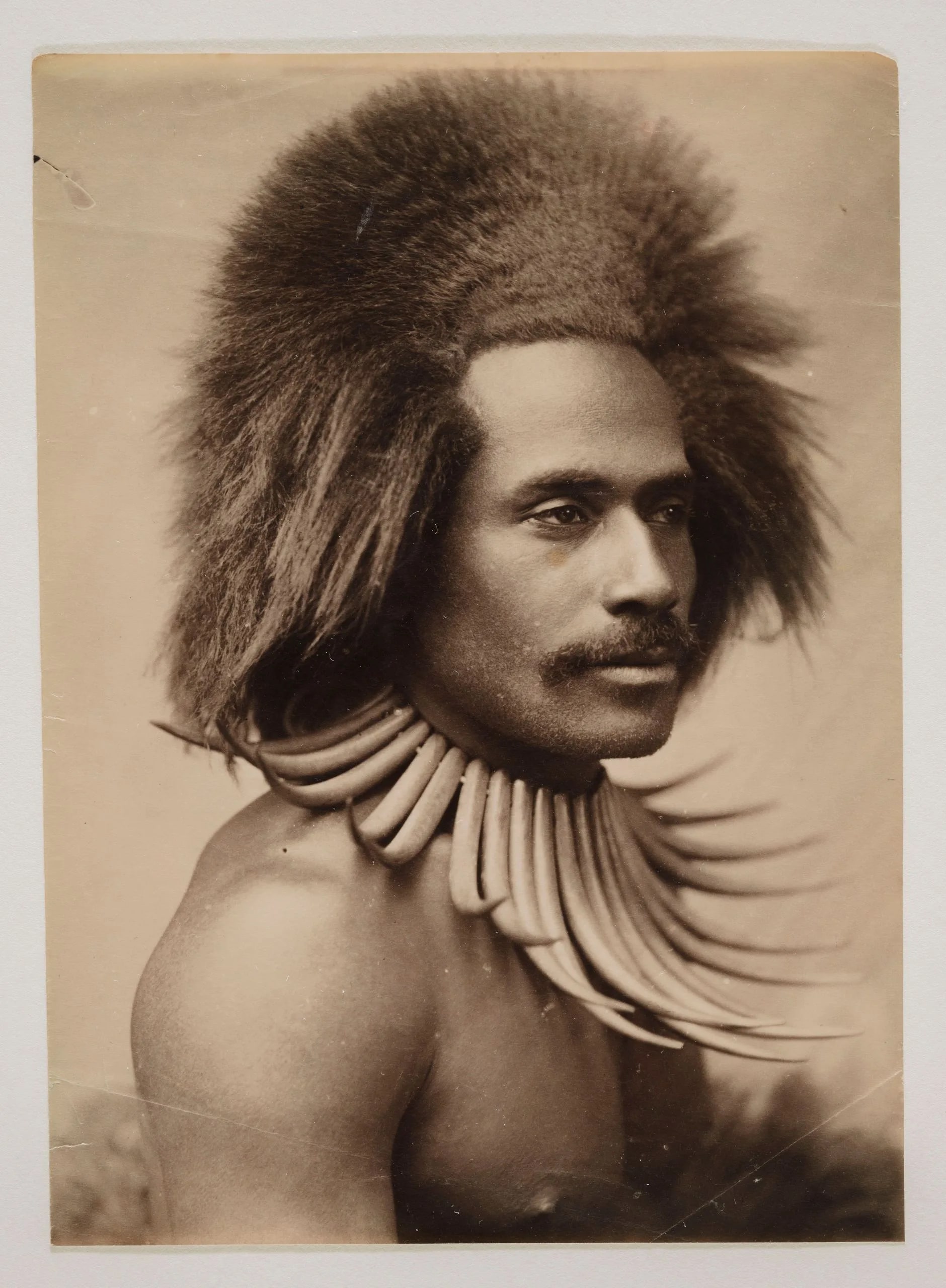 Fijian Warrior (with whale tooth necklace)