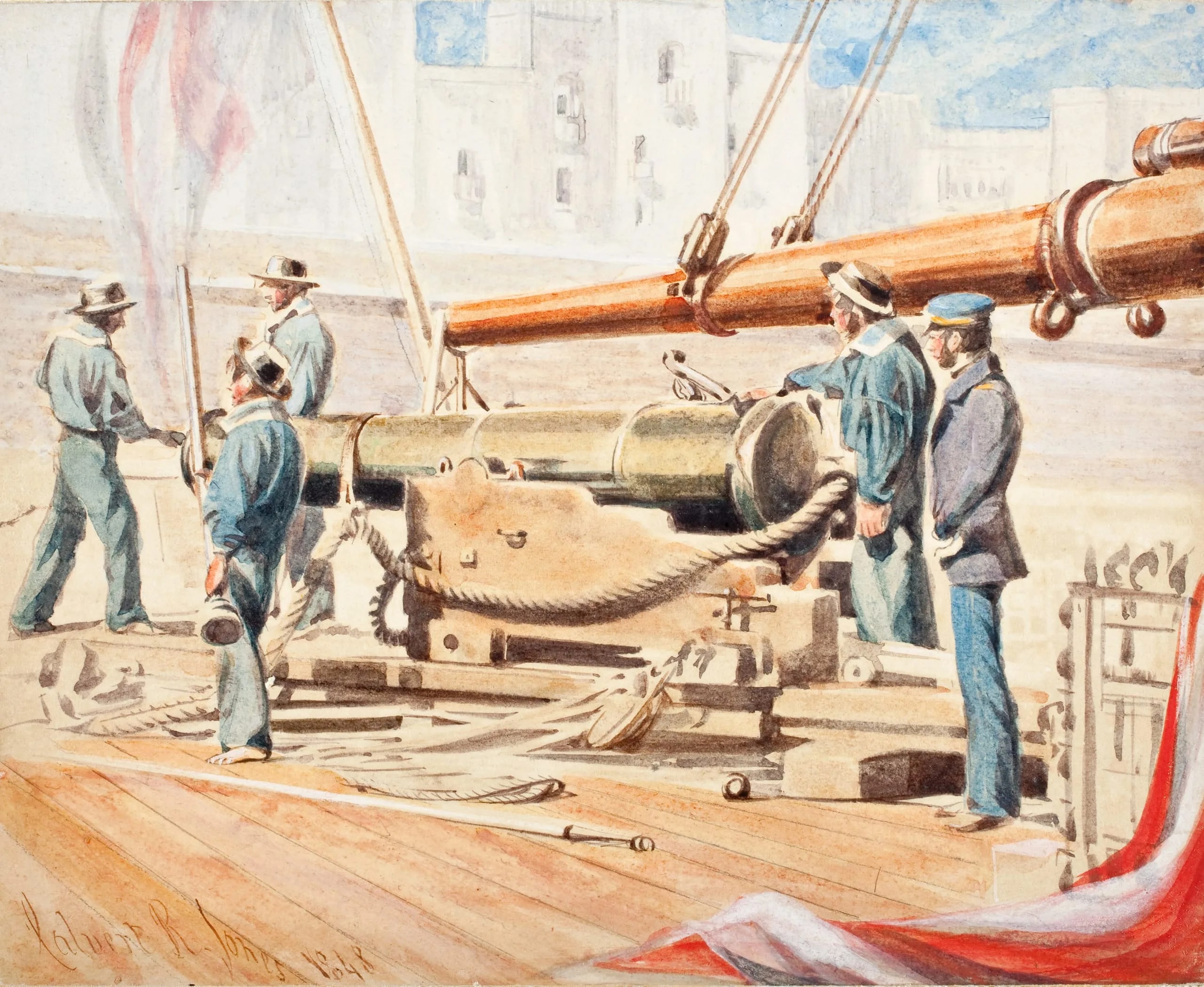 Firing Practice On Deck
