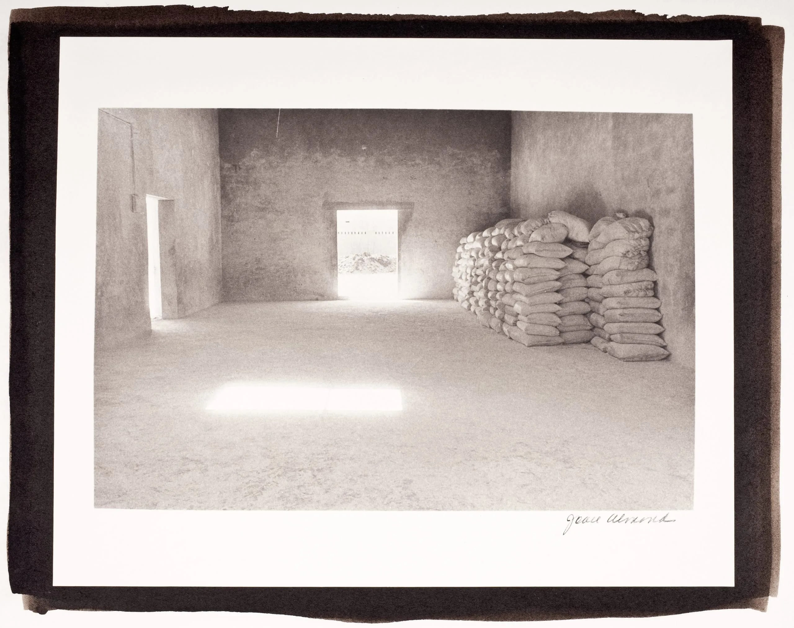 Limestone Bags Near Porbander, India