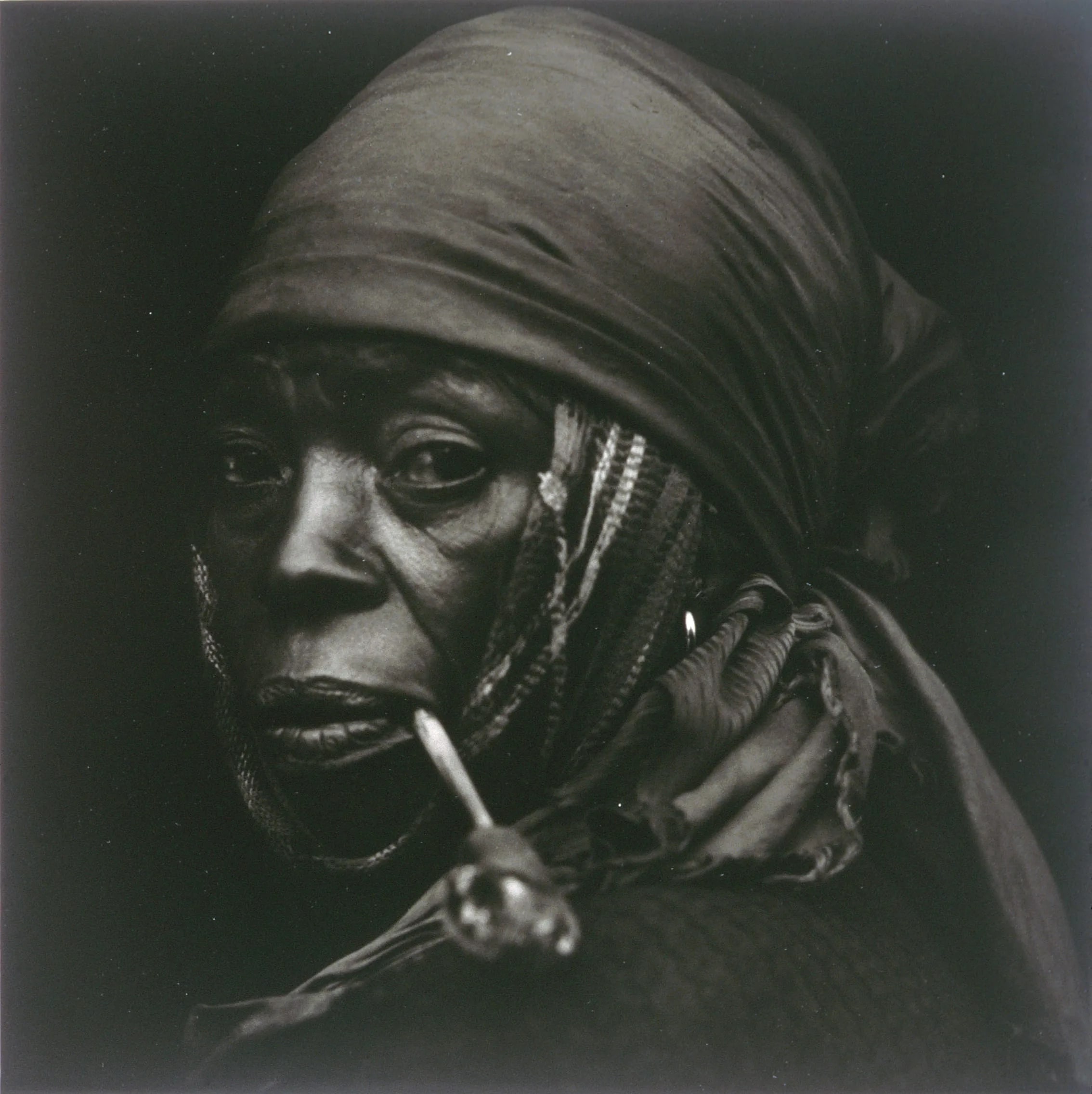Haitian Lady with Pipe