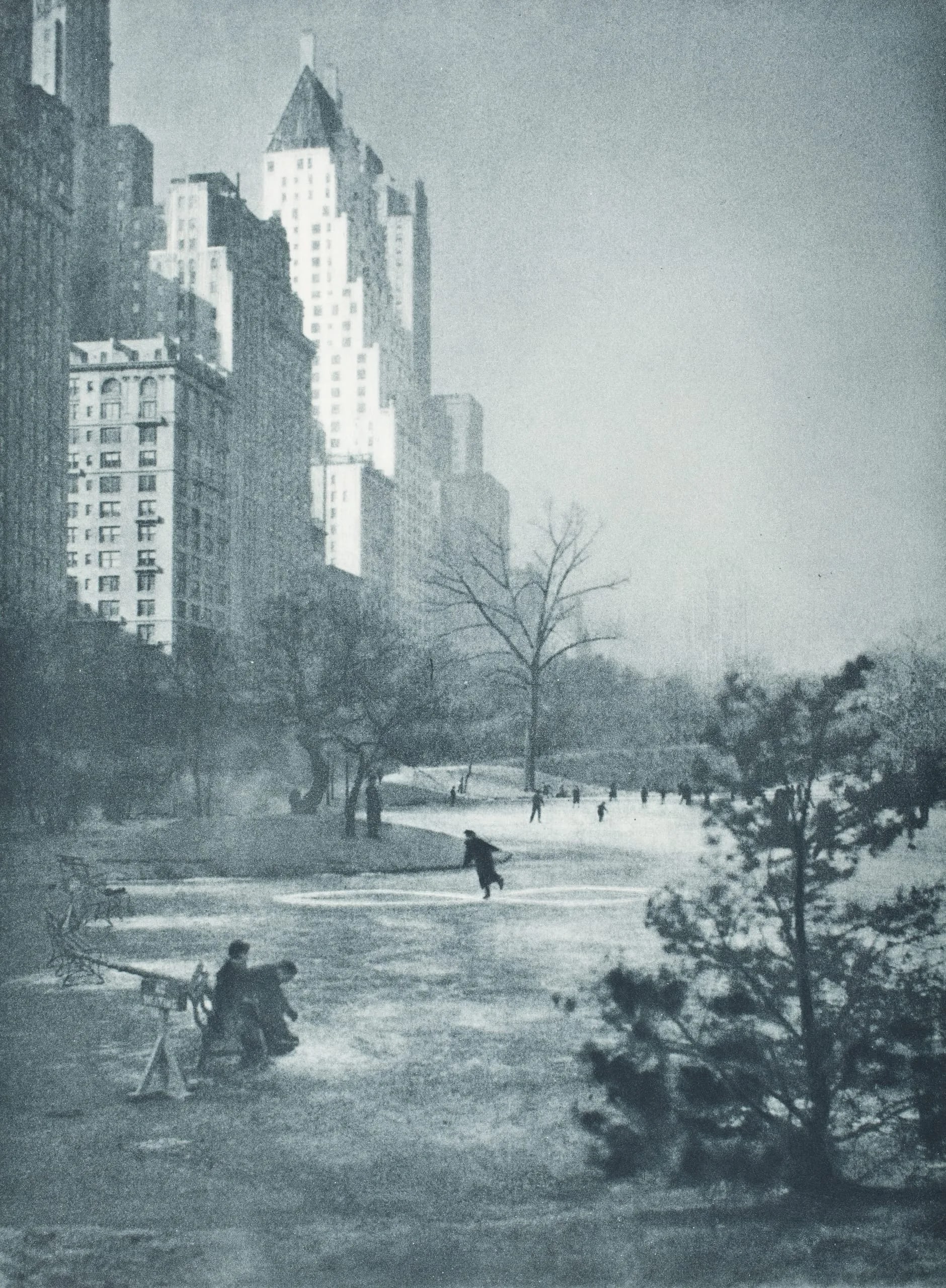 Figure Eight (Winter Morning, Central Park, N.Y.Circa) (#5)