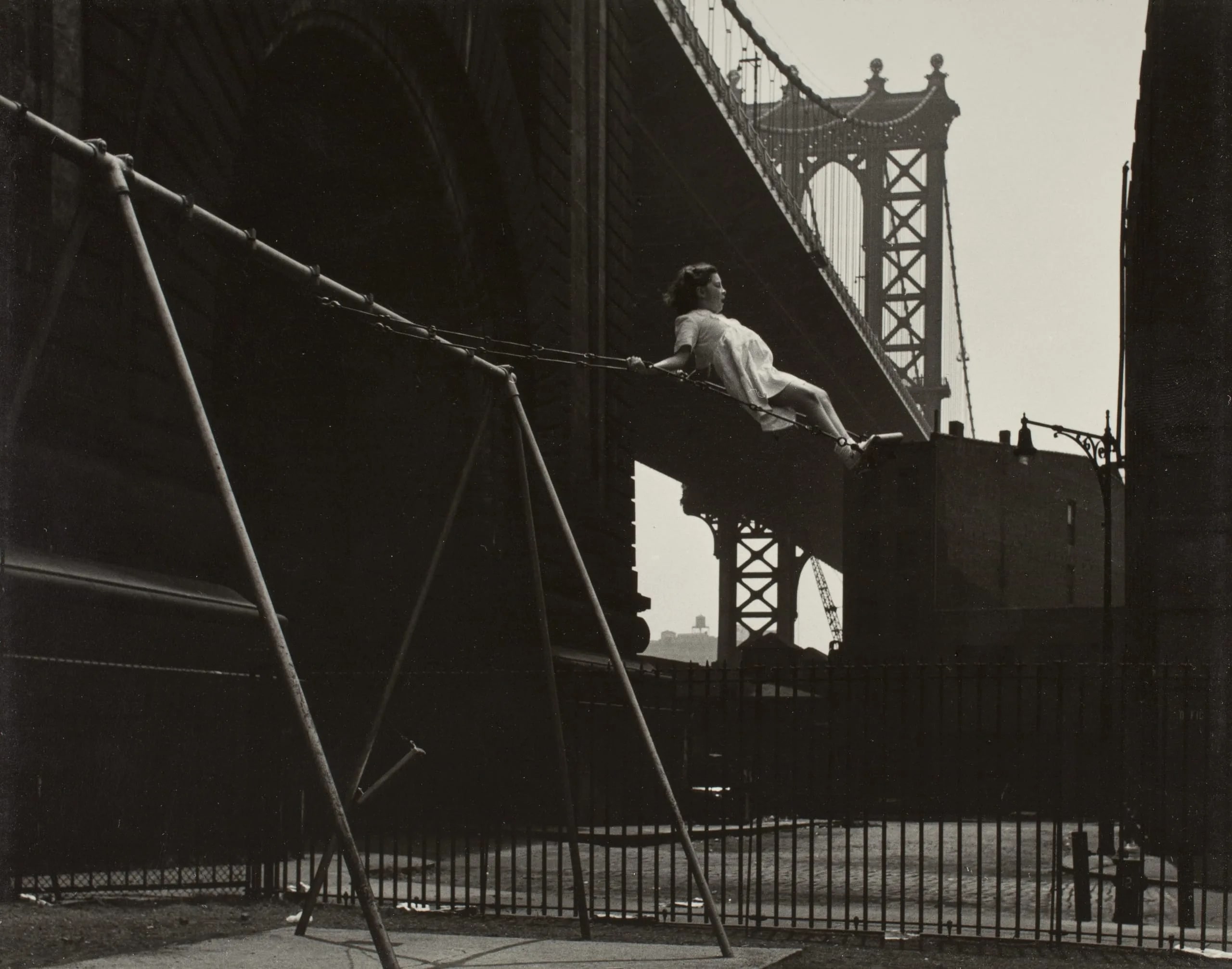 Girl On A Swing - Pitt St. Williamsburgh Bridge