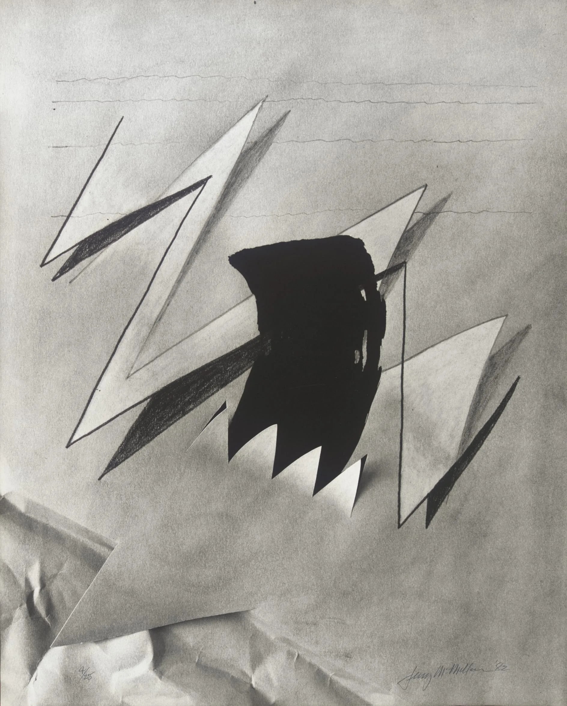 Untitled (Black Stroke #402)