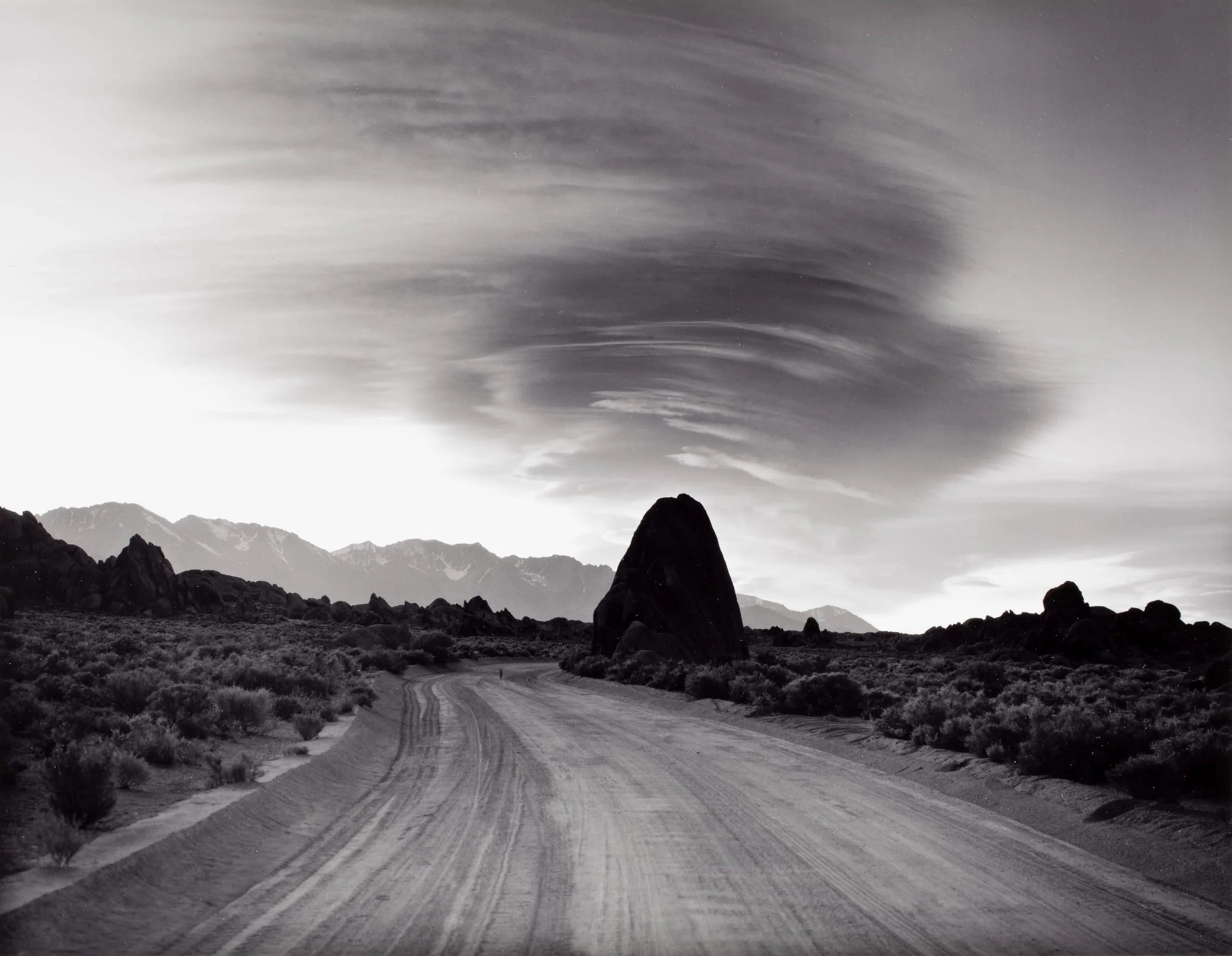 Triangle Rock, Evening Clouds, Alabama Hills