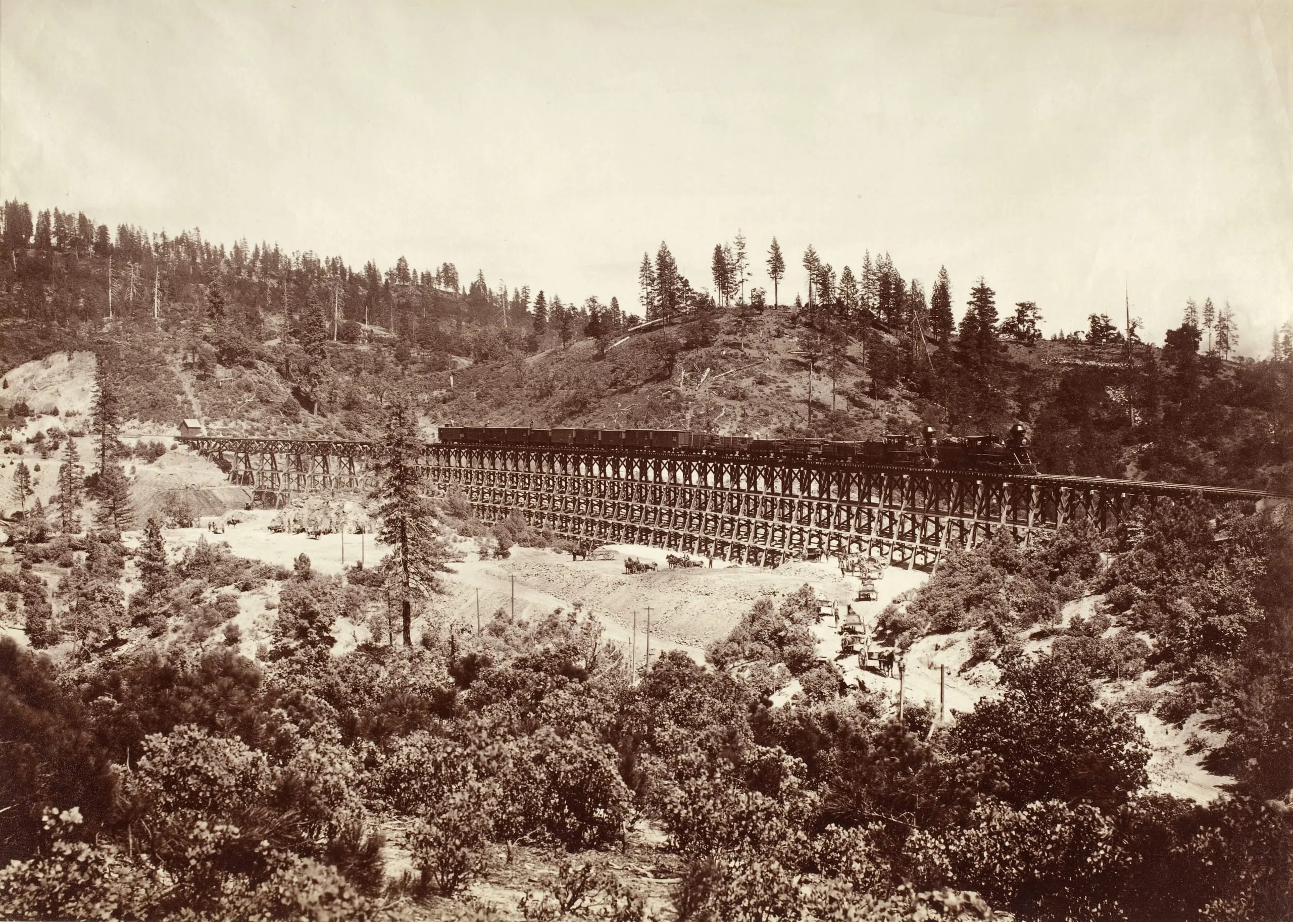 The Secret Town Trestle, Central Pacific Railroad, Placer County