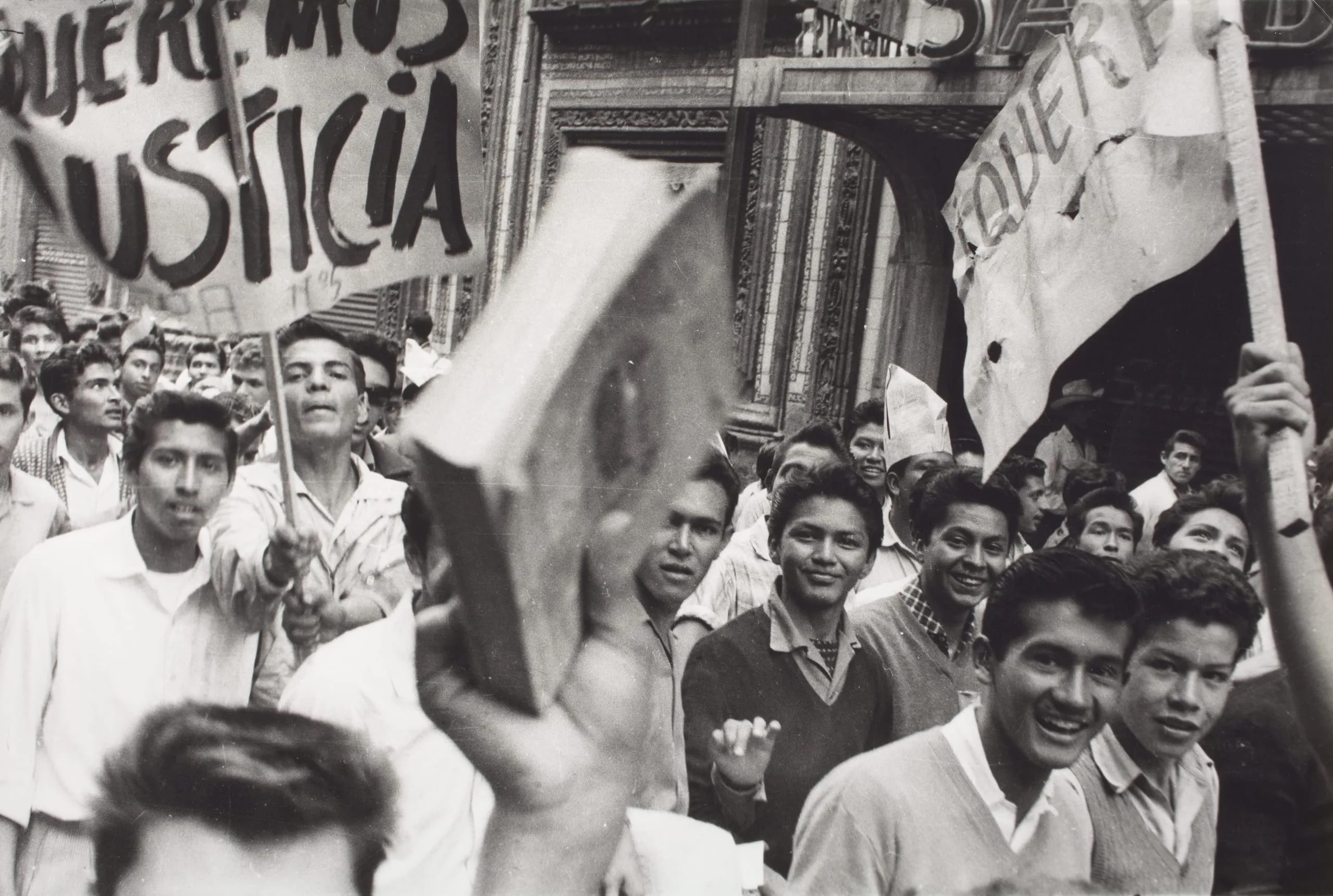 Untitled (Boys in Street Protest)