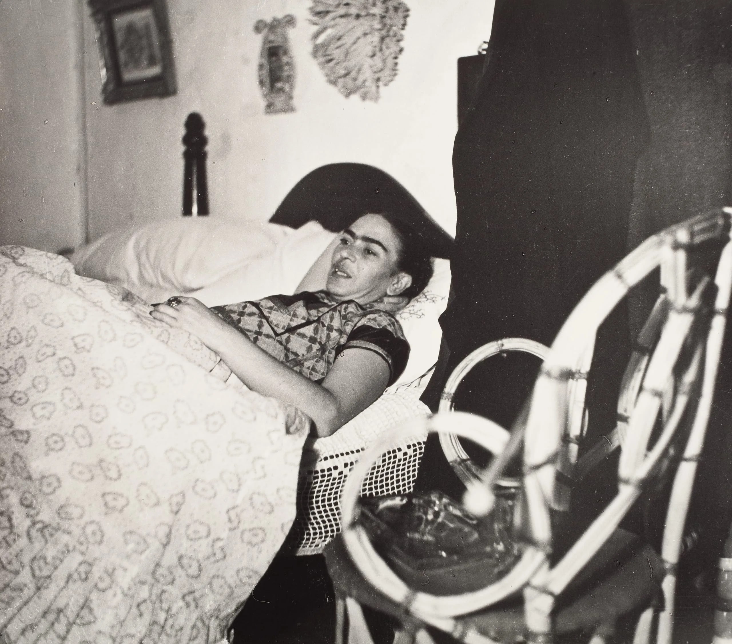 Frida Kahlo Lying in Bed