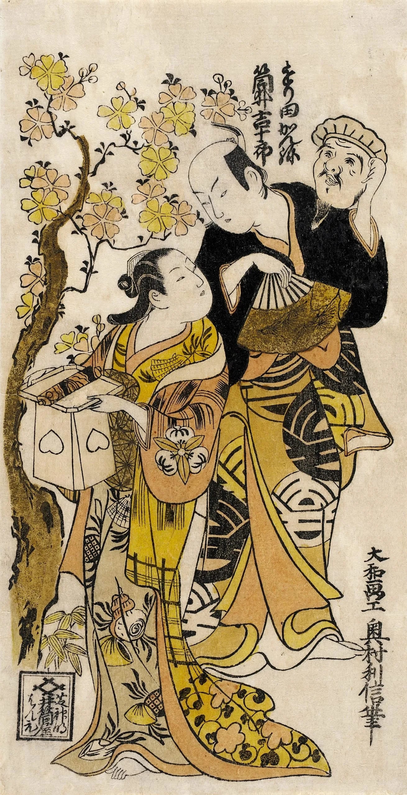 Actors Morita Kan'ya and Tsutsui Kichijūrō
