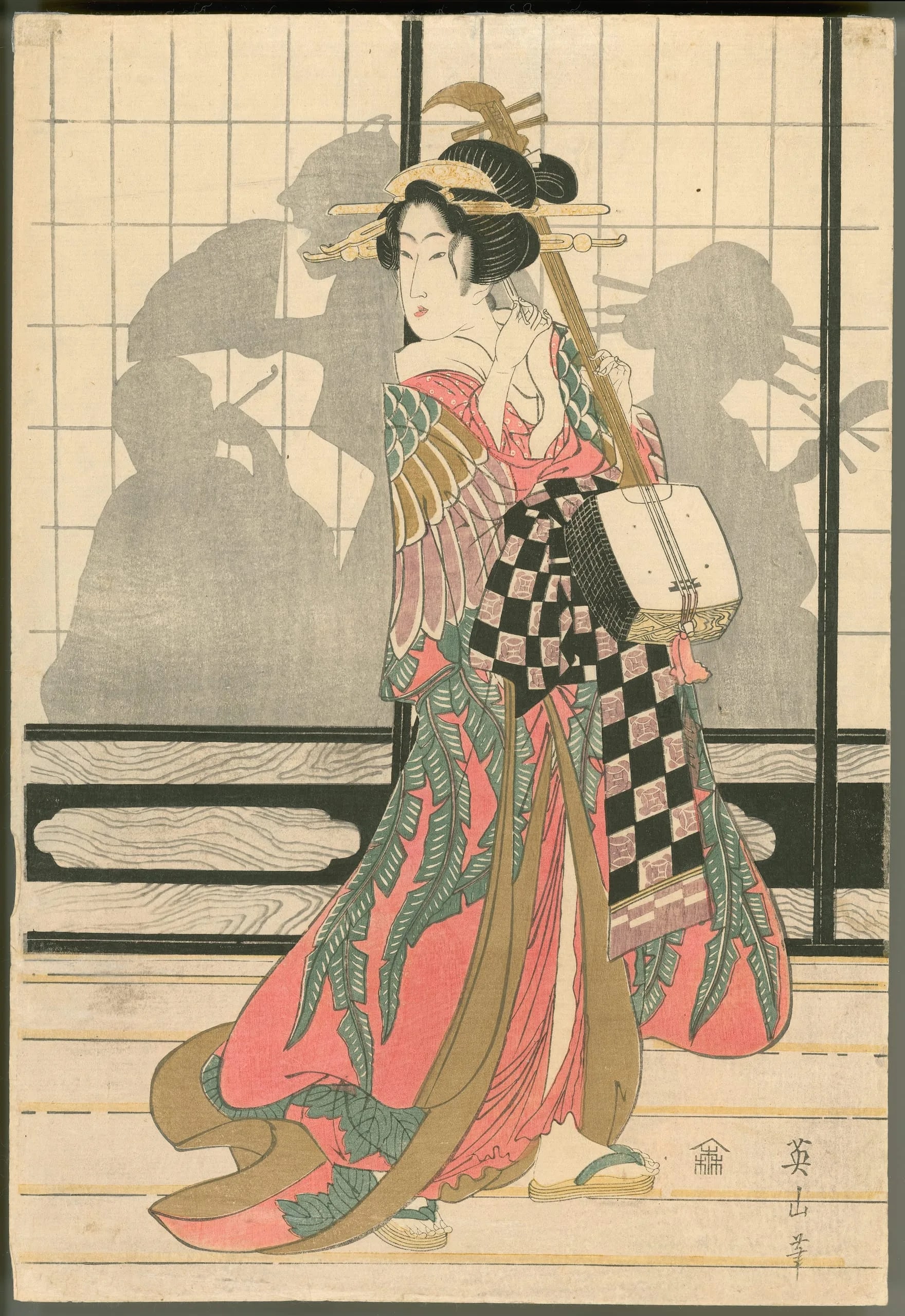 Geisha with Samisen