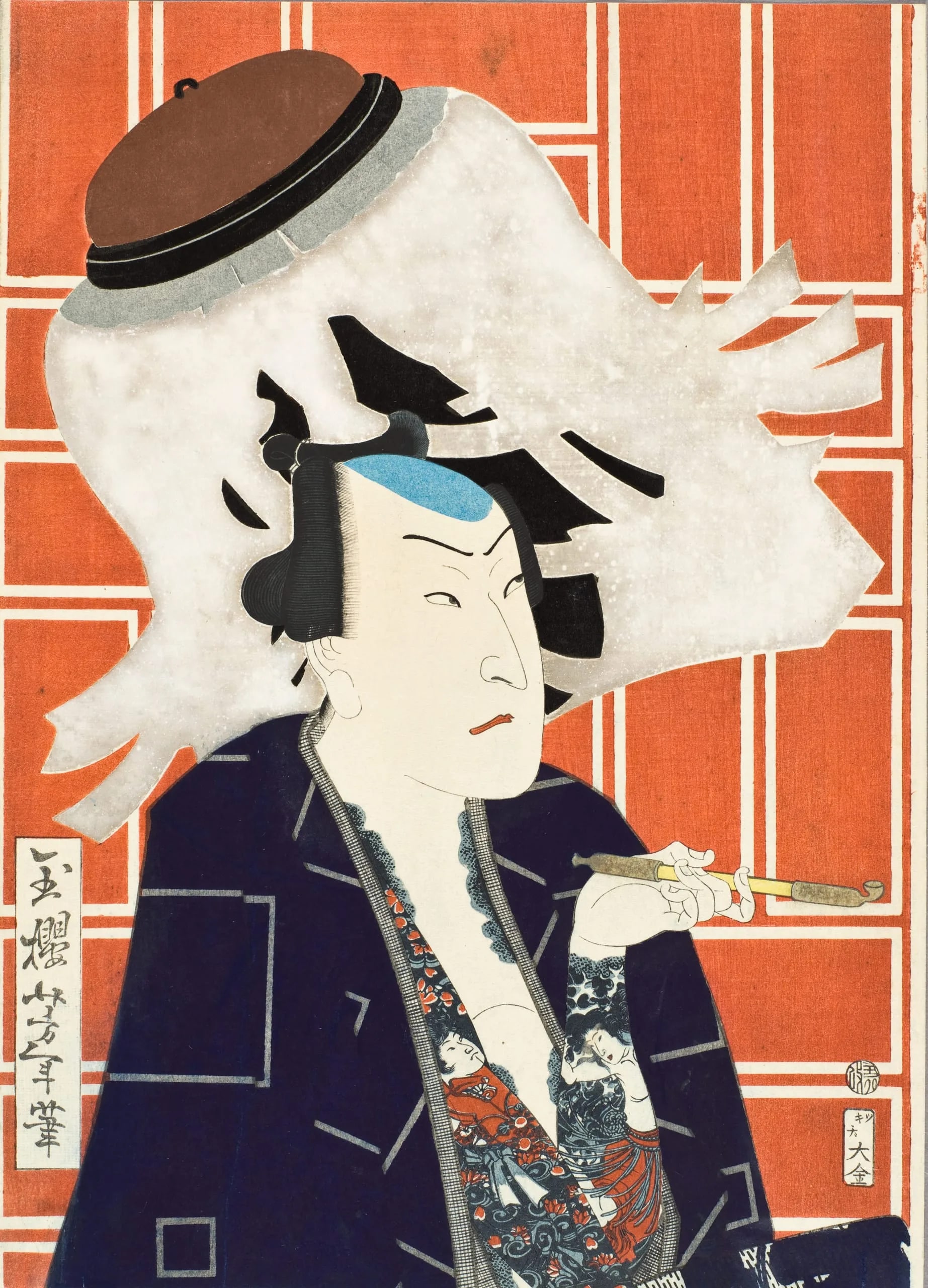 The Actor Sawamura Tosshō II for a Fire Troupe