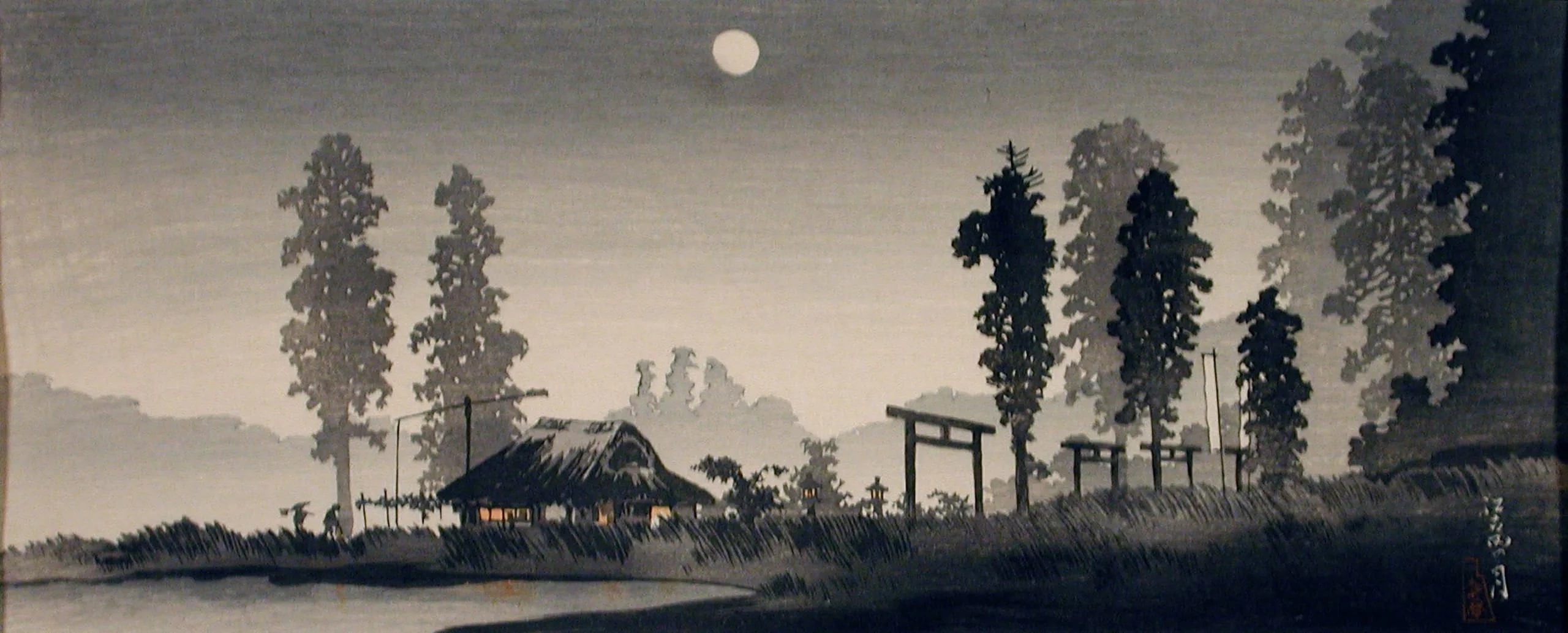 Moon at Egota, Tokyo