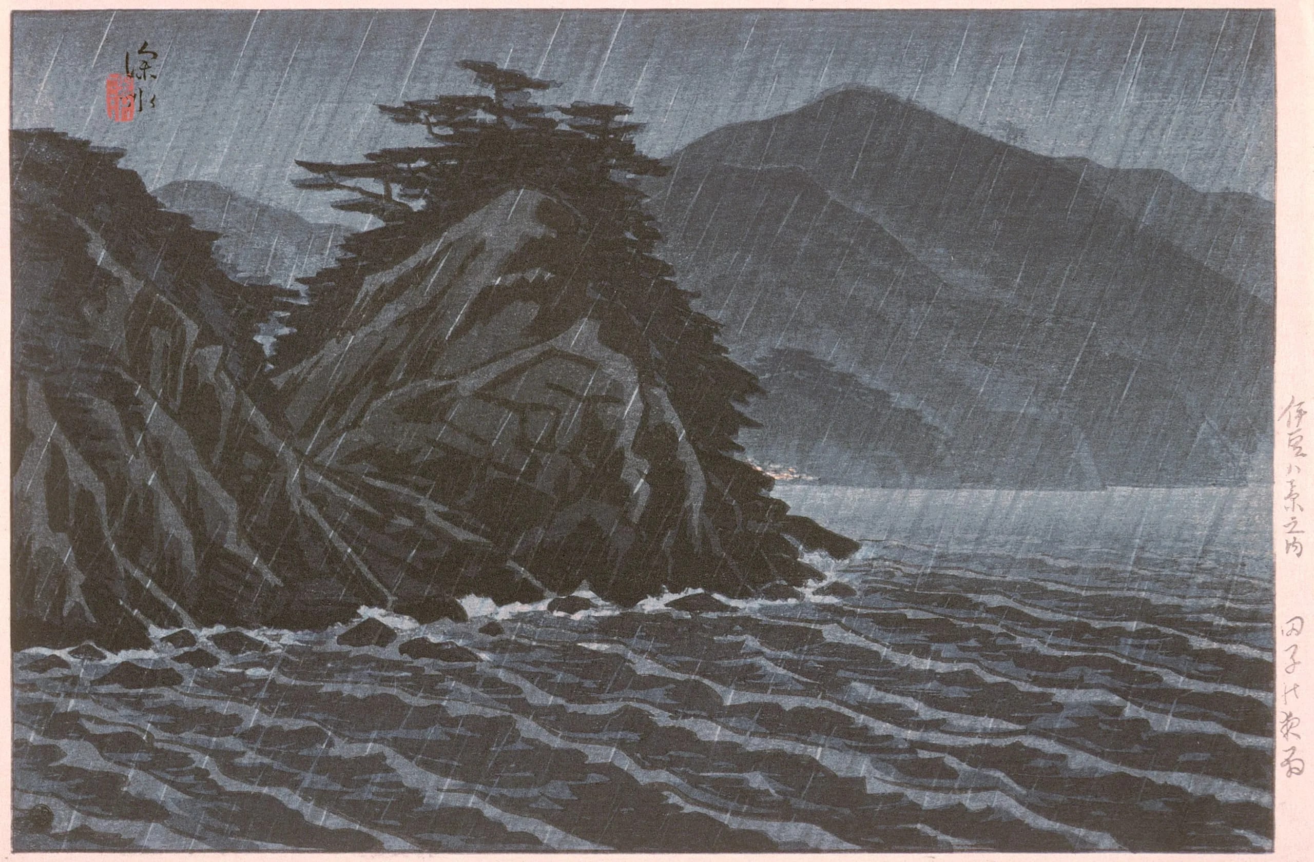 Night Rain at Tago Beach