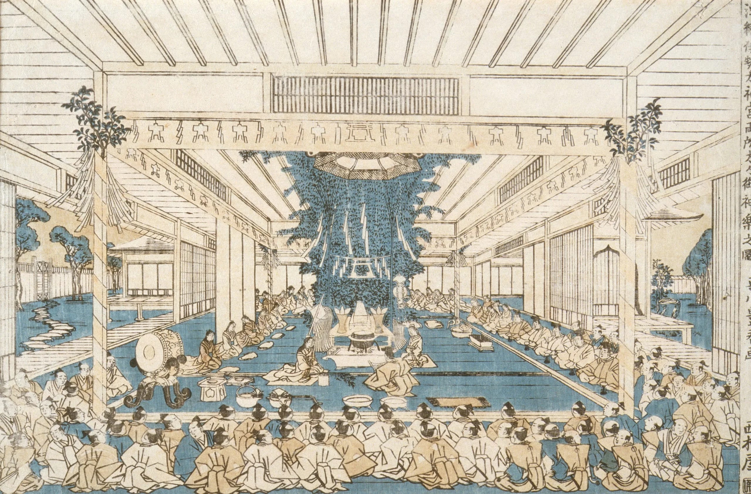 Perspective Picture of the Grand Sacred Dance at the Great Ise Shrine