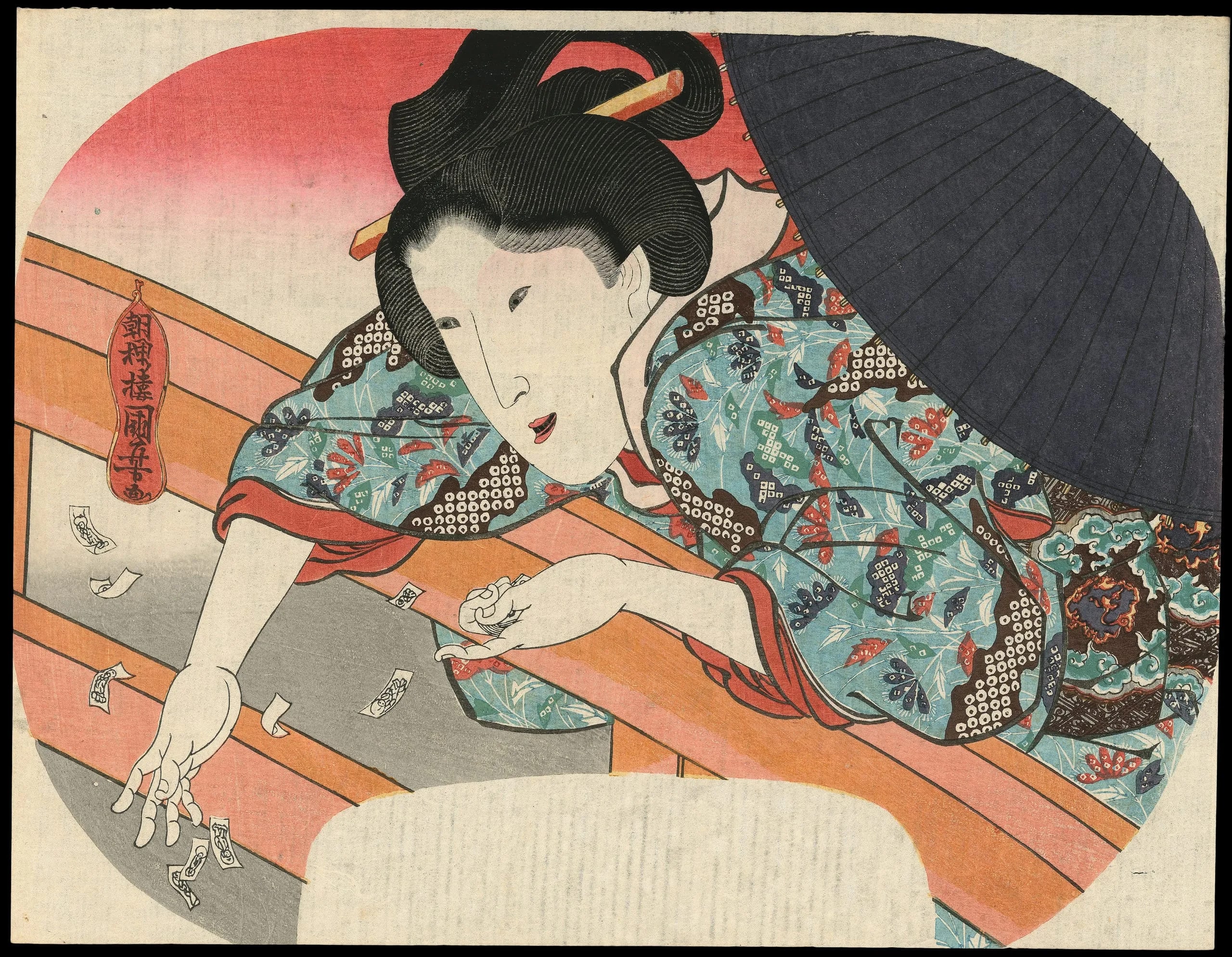 Beauty Dropping Bodhisattva Jizō Prayer Slips into the Sumida River to Calm the Spirits of the Drowned