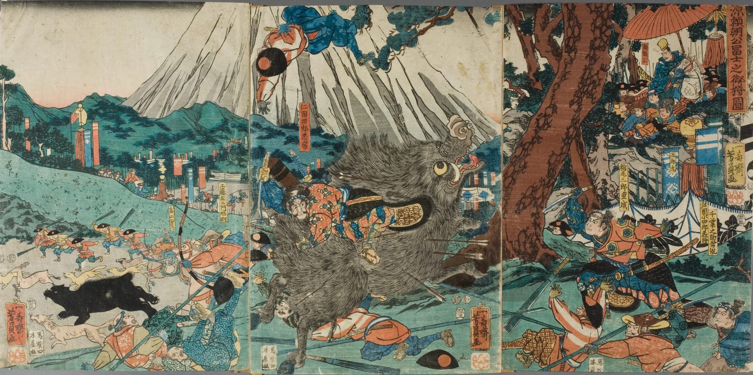 Lord Yoritomo's Hunt on Mt. Fuji